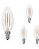 5 Watt LED B11 3000K Filament E12 Dimmable (4 Pack)