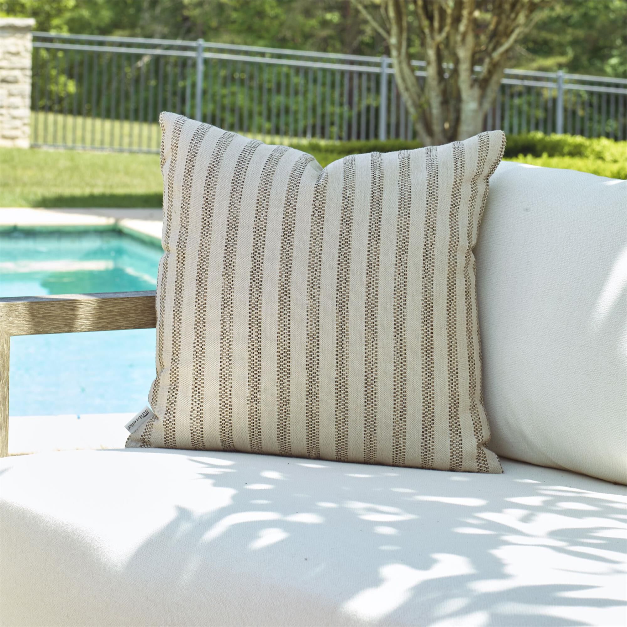Basket Stripe Small Decorative Pillow