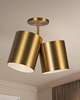 Keiko 6 Inch 2 Light Semi Flush Mount