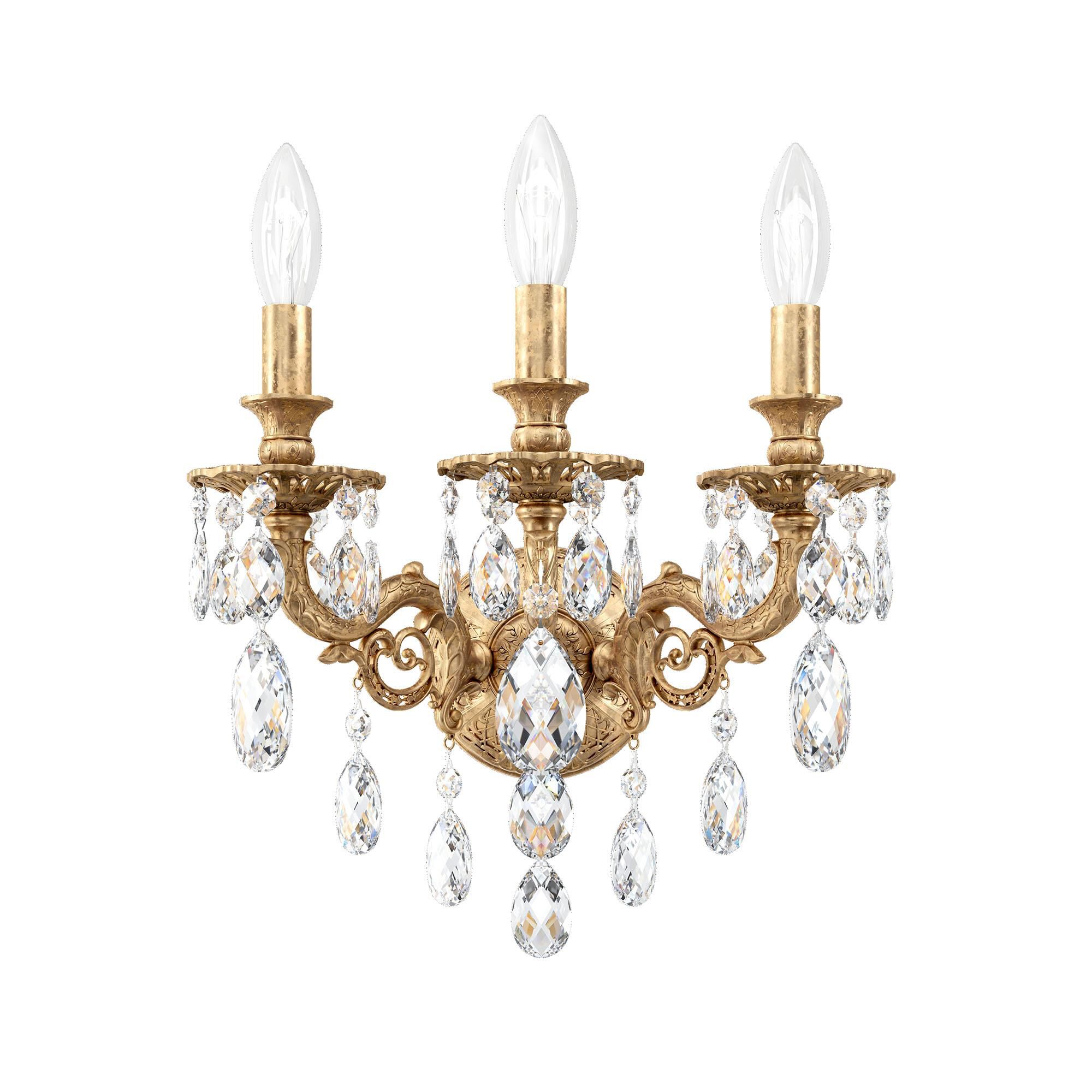 Milano 15 Inch 3 Light Wall Sconce