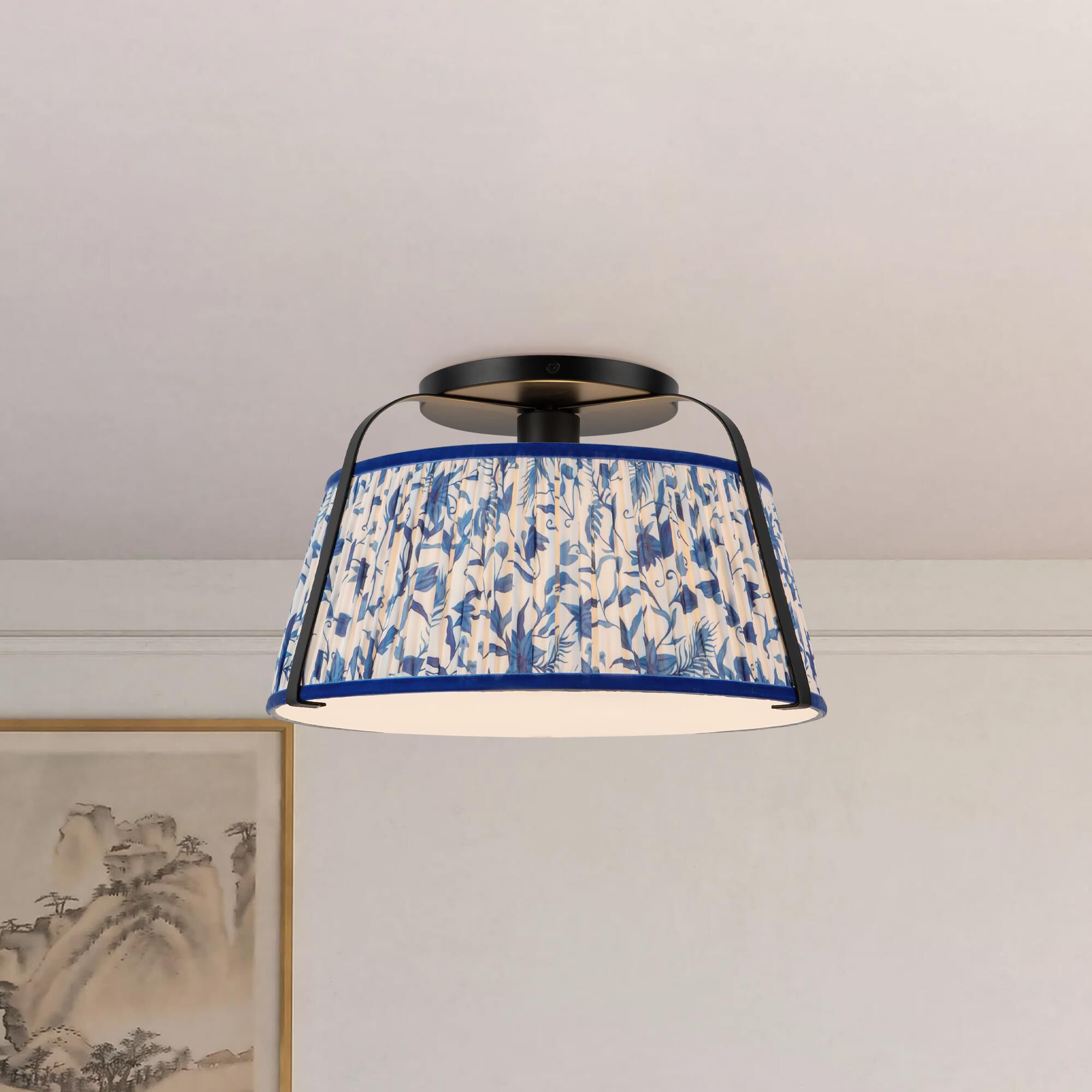 Peyton Fox Scout 13 Inch Semi Flush Mount