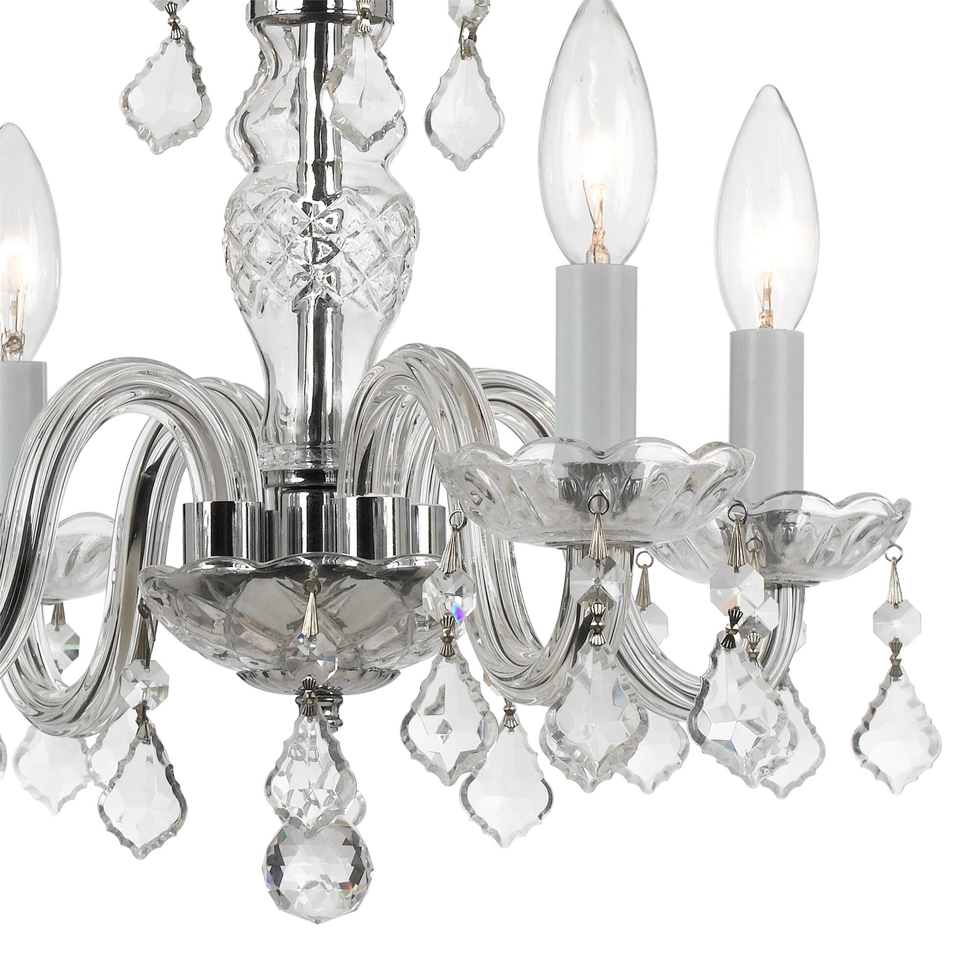 Traditional Crystal 15 Inch Chandelier