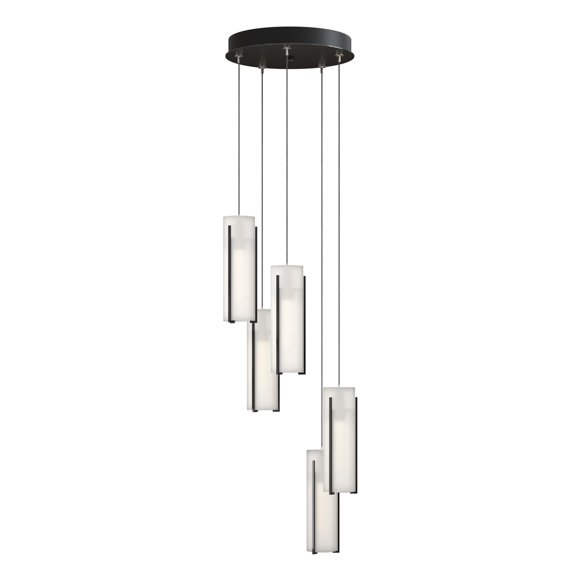 Exos Glass 14 Inch 5 Light Multi Light Pendant