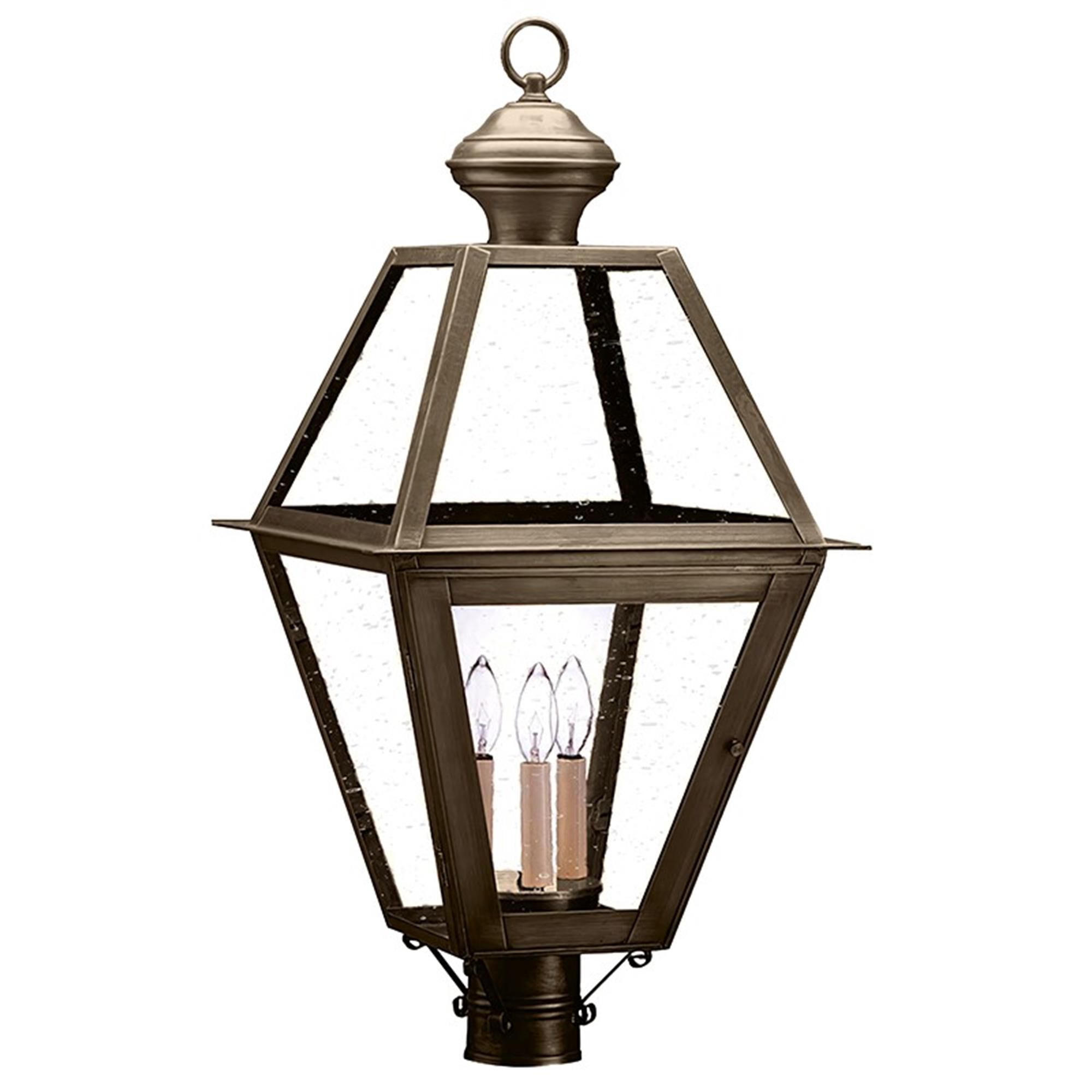 Boston 29 Inch 3 Light Outdoor Post Lamp
