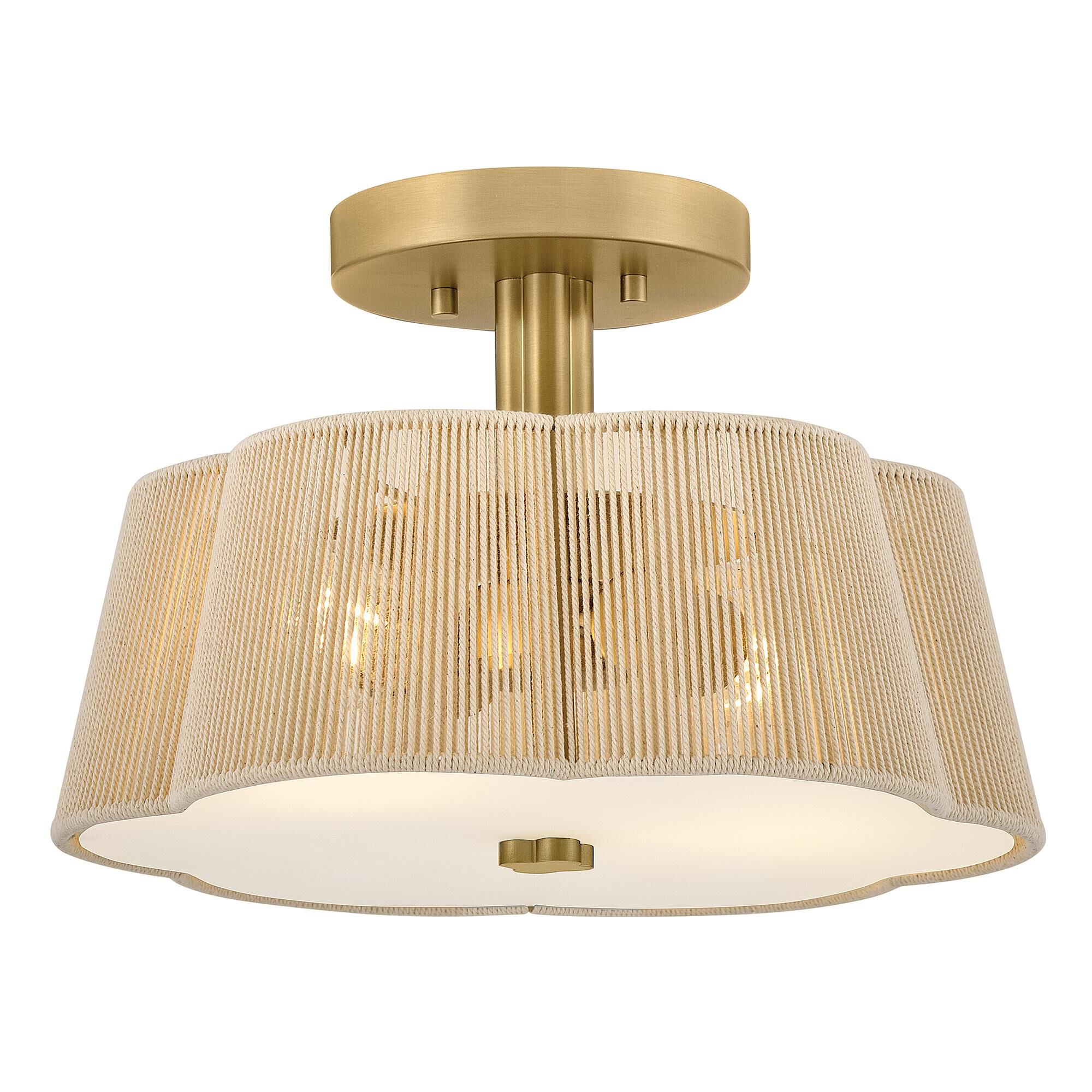 Sasha 14 Inch 2 Light Semi Flush Mount