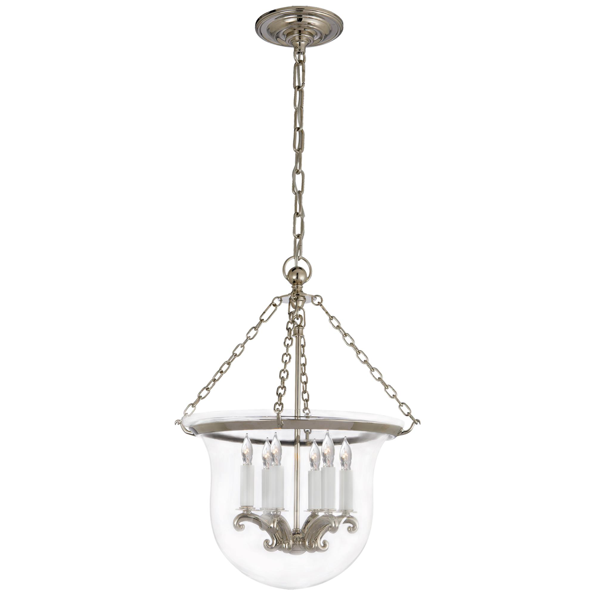 Chapman & Myers Country Bell Jar Small Lantern Pendant