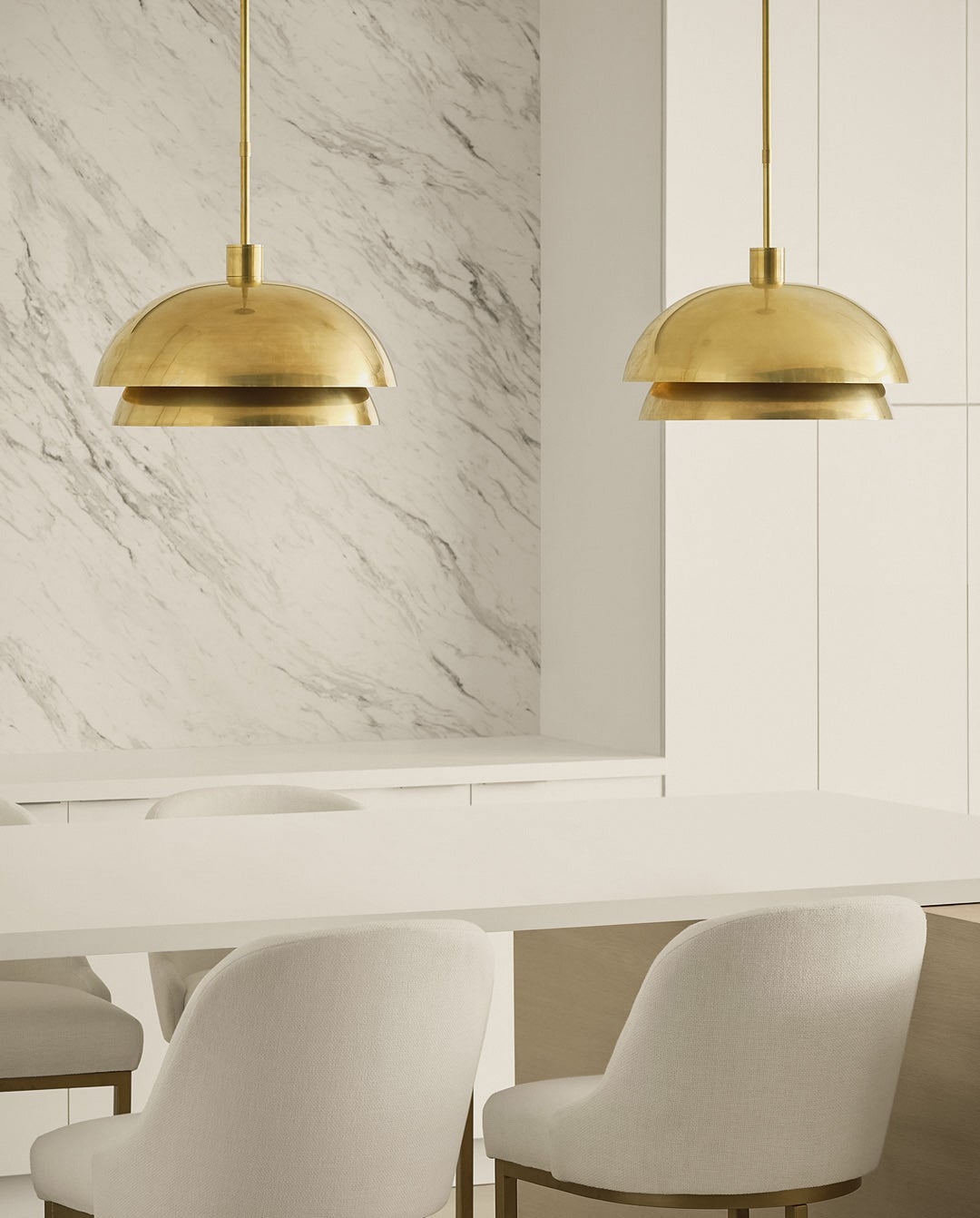 <p>Shanti Large Pendant in Natural Brass</p>