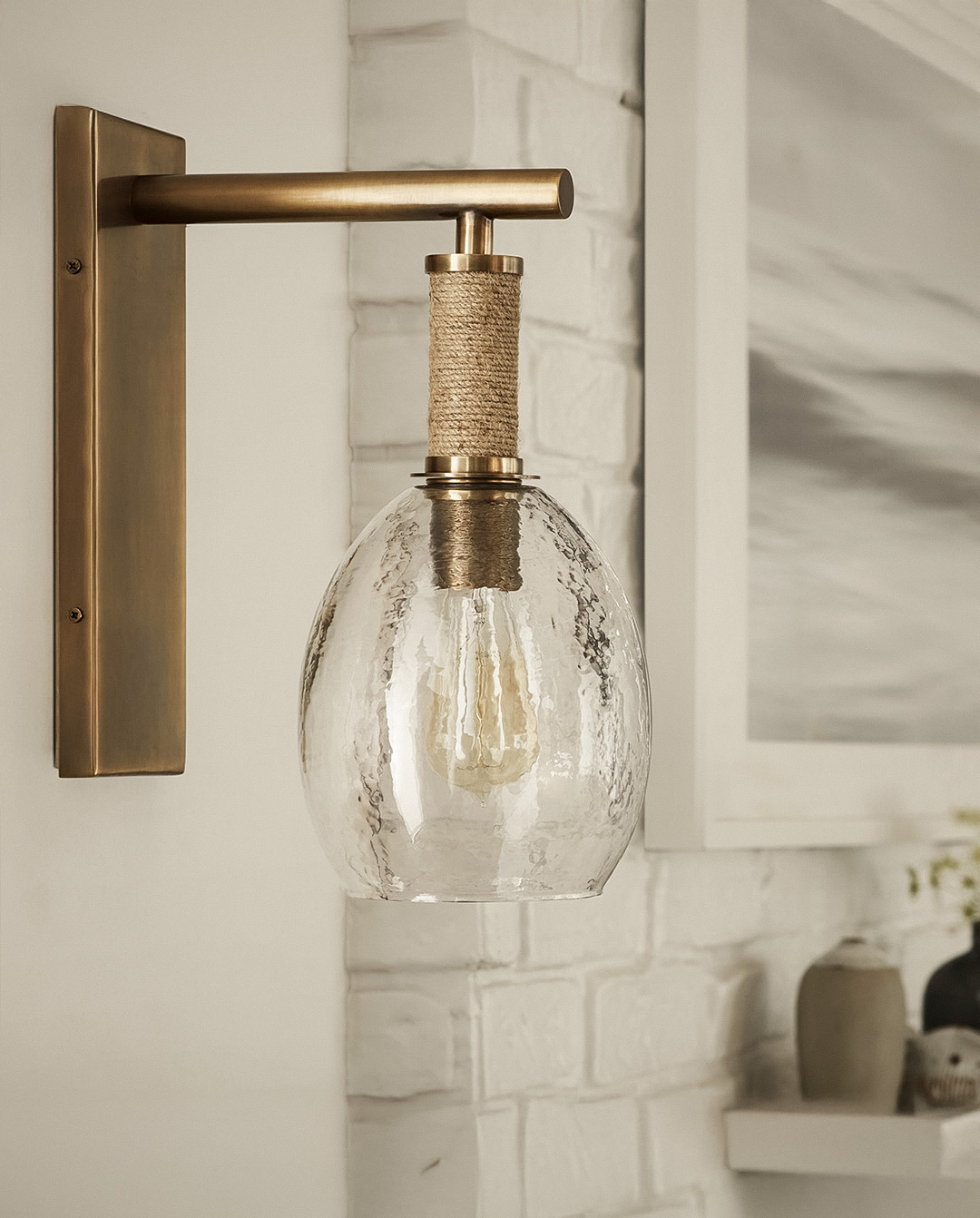 <p>Bronson Wall Sconce by Palecek</p>