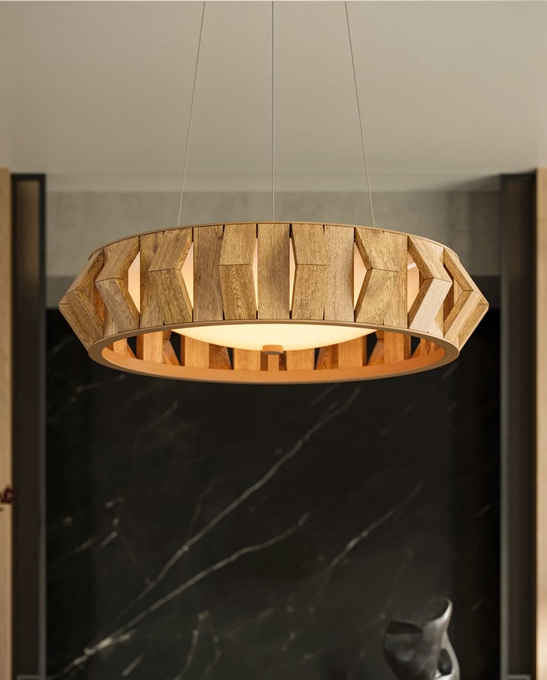<p>Plunge Chandelier by Currey and Company</p>