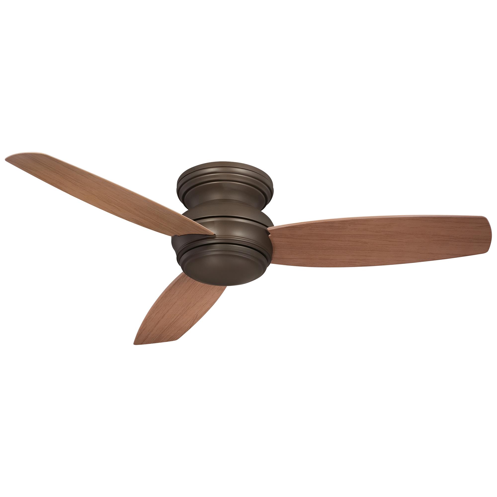 Traditional Concept 52 Inch Flush Mount Fan with Light Kit