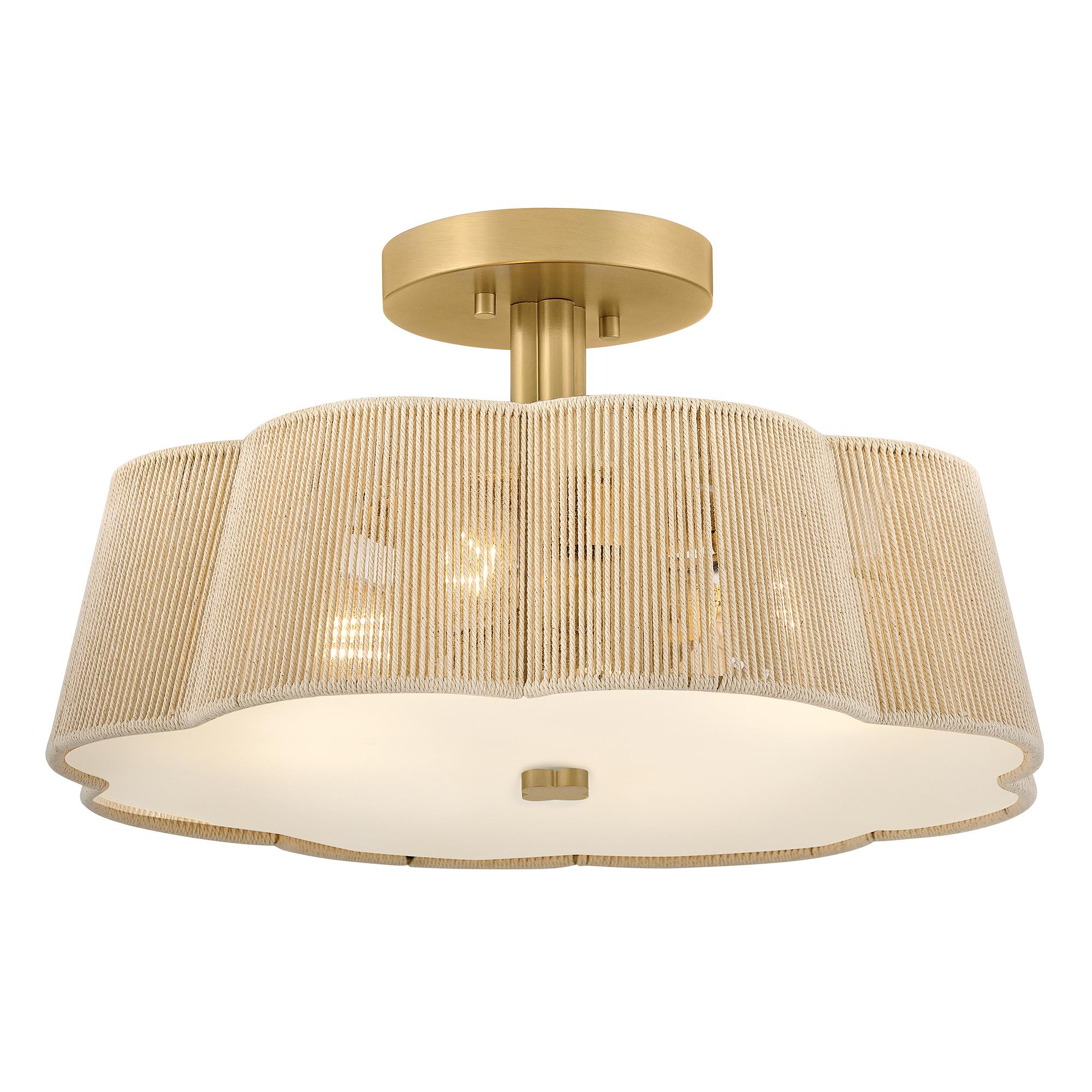 Sasha 18 Inch 4 Light Semi Flush Mount