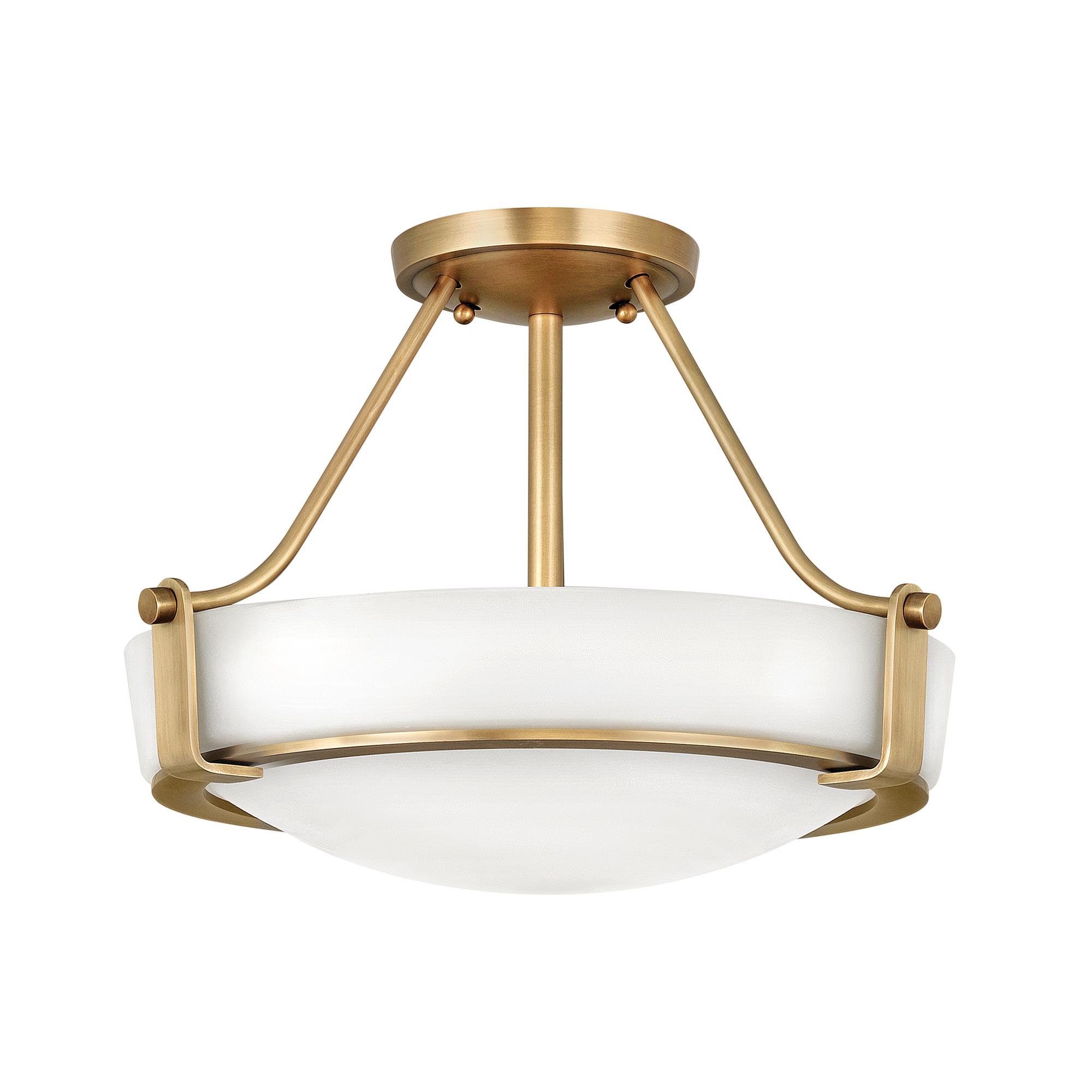 Hathaway 16 Inch 3 Light Semi Flush Mount