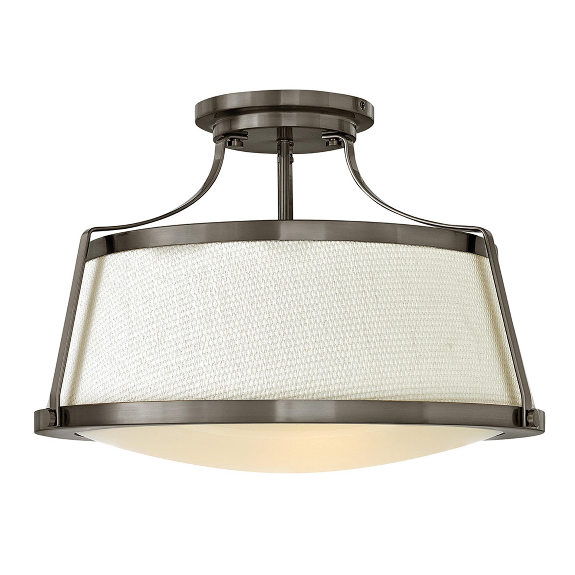 Charlotte 20 Inch 3 Light Semi Flush Mount