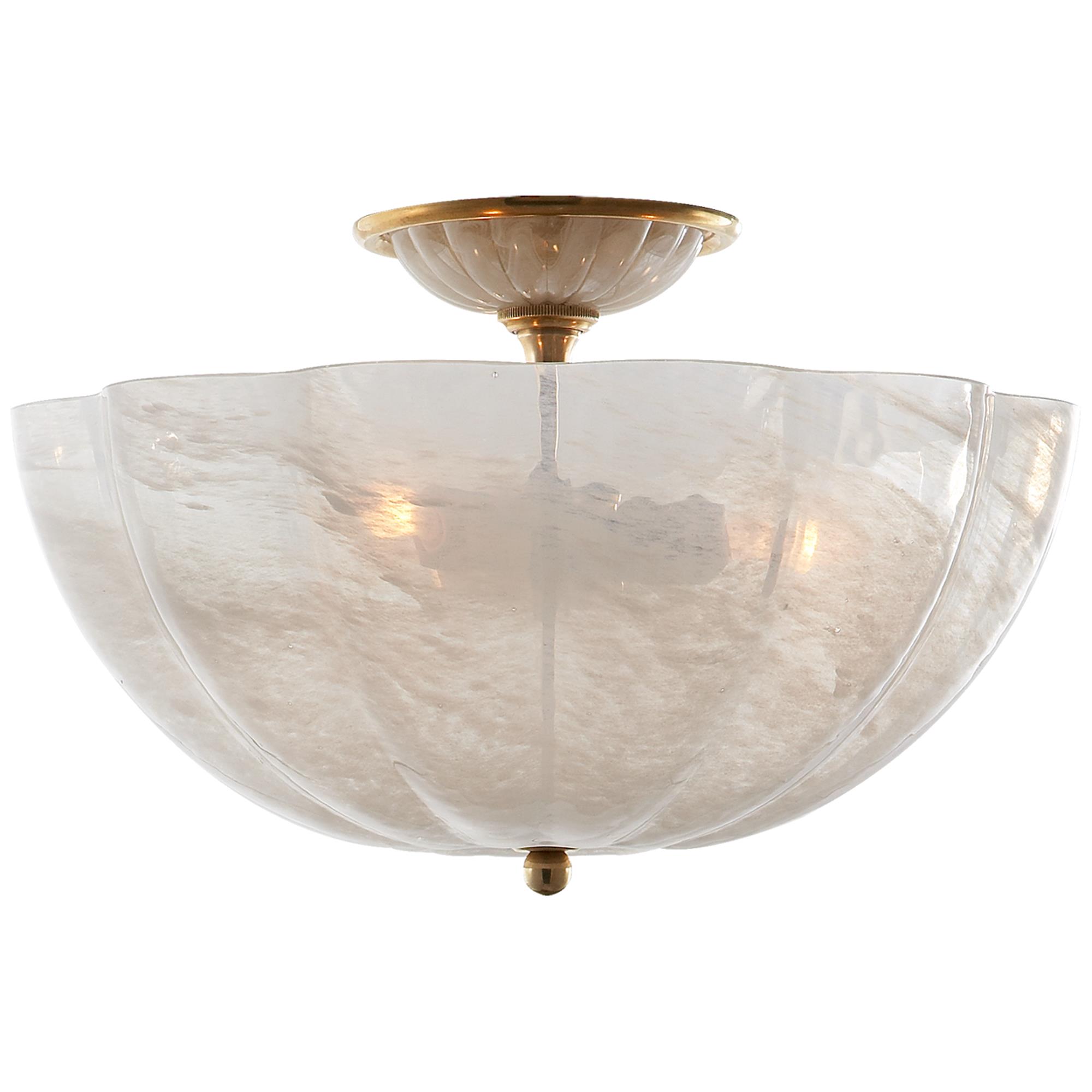 AERIN Rosehill 16 Inch 3 Light Semi Flush Mount