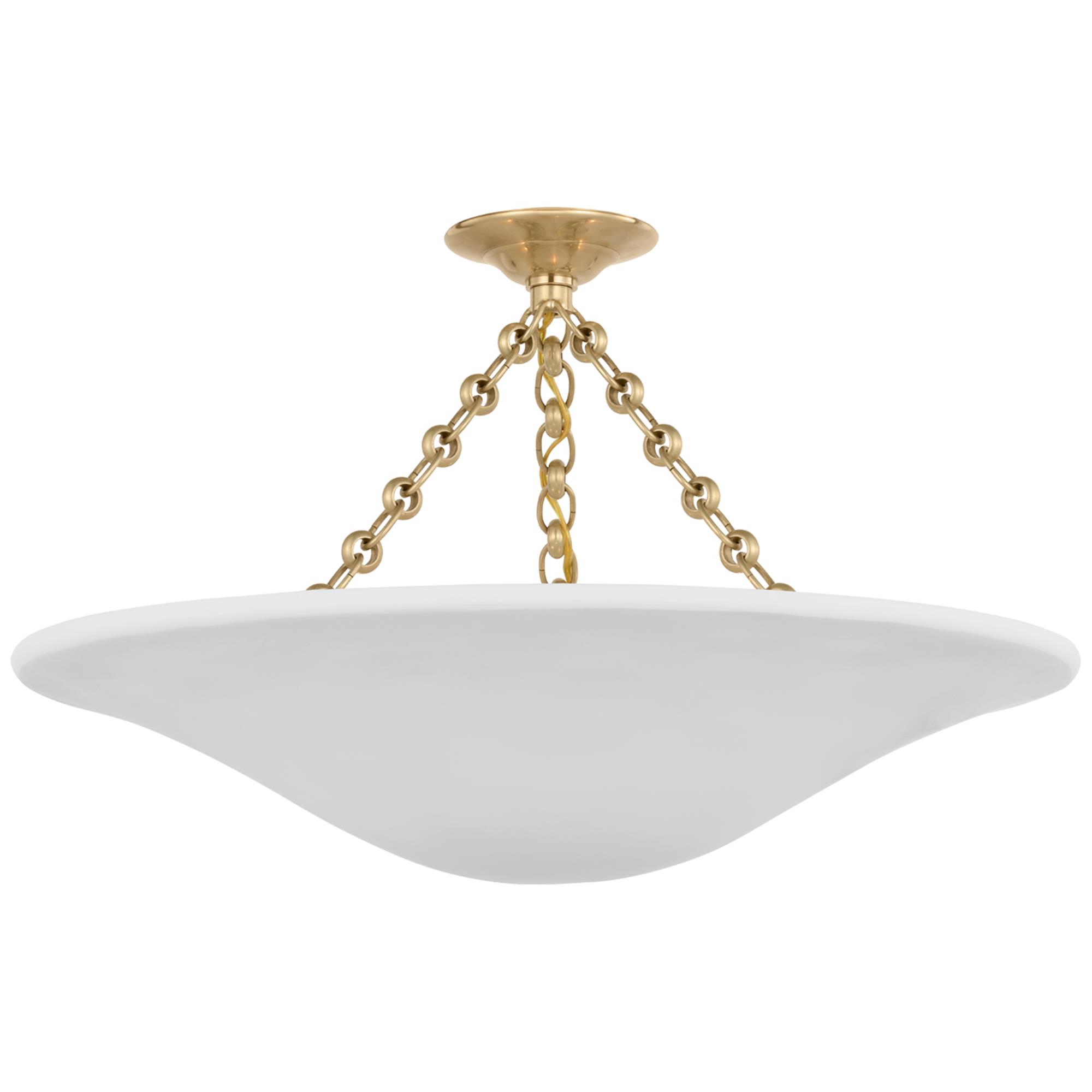 AERIN Mollino 24 Inch 3 Light Flush Mount