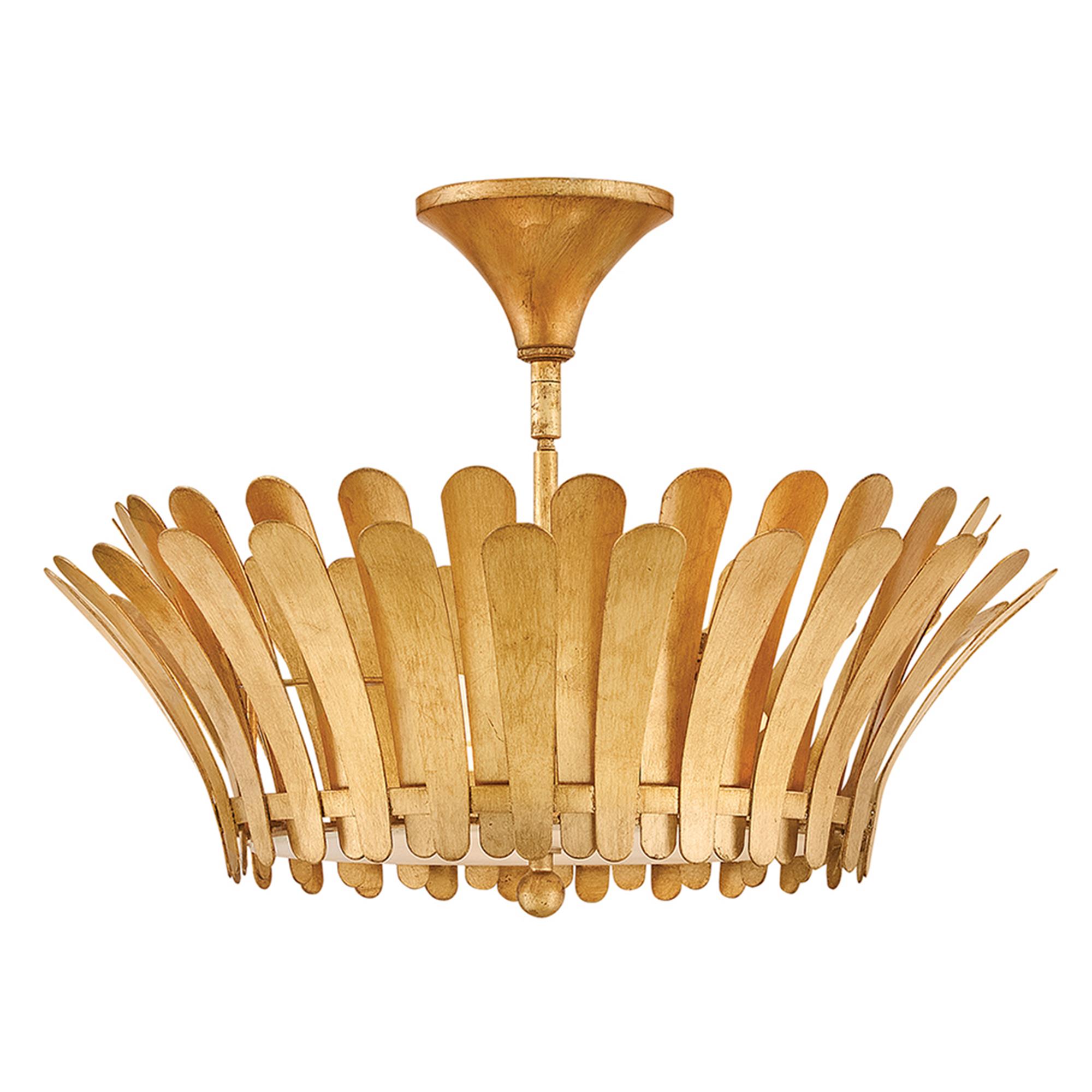 Reina 20 Inch 3 Light Semi Flush Mount