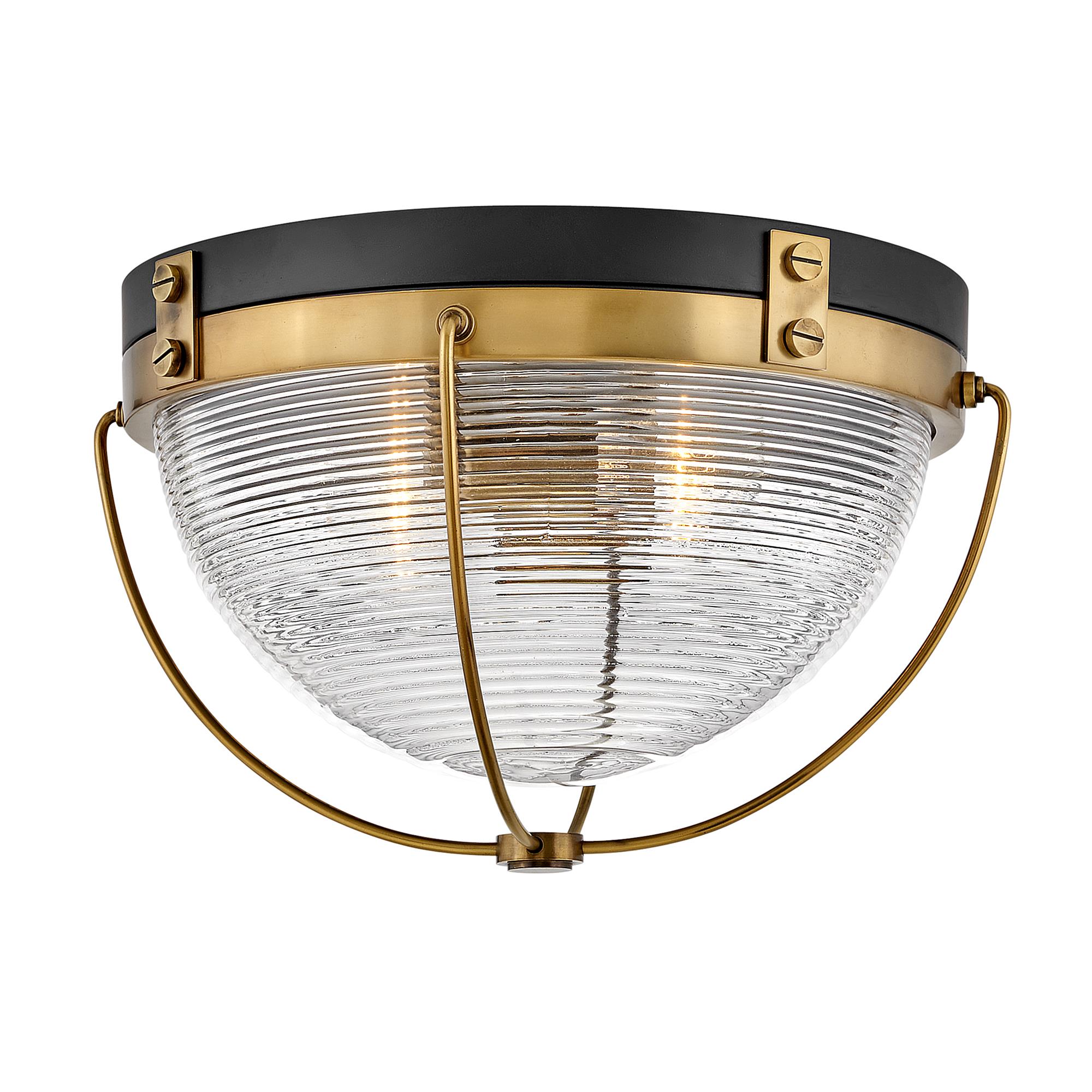 Crew 16 Inch 2 Light Flush Mount