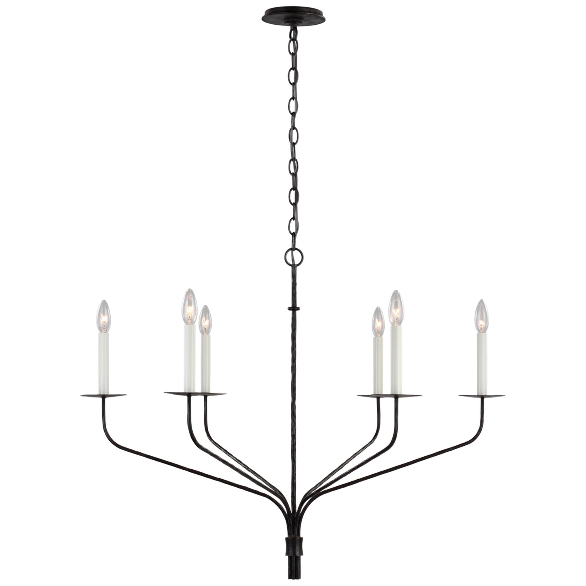 Ian K. Fowler Belfair 36 Inch 6 Light Chandelier