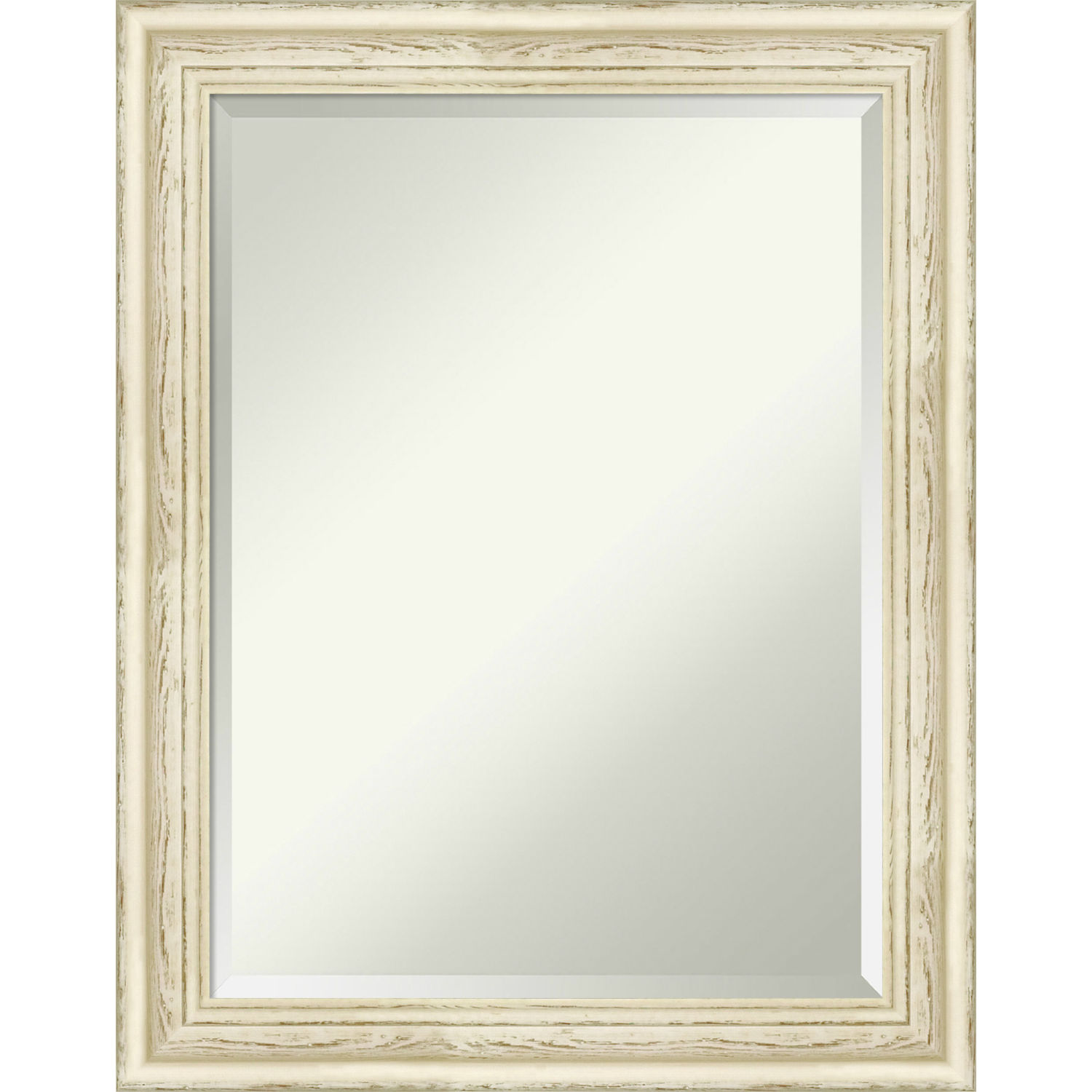 Country White 22W X 28H-Inch Bathroom Vanity Wall Mirror