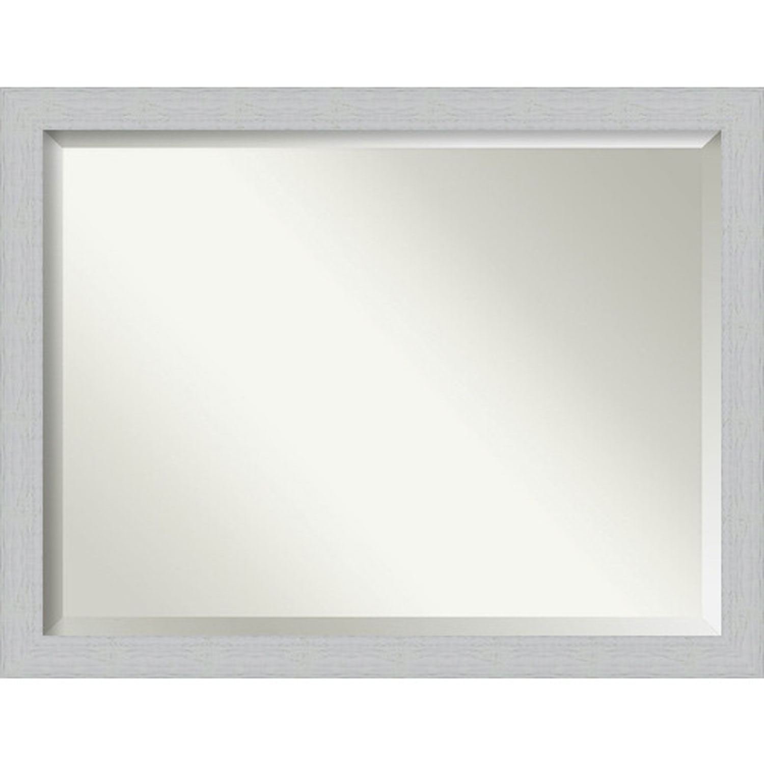 Shiplap White 44-Inch Bathroom Wall Mirror