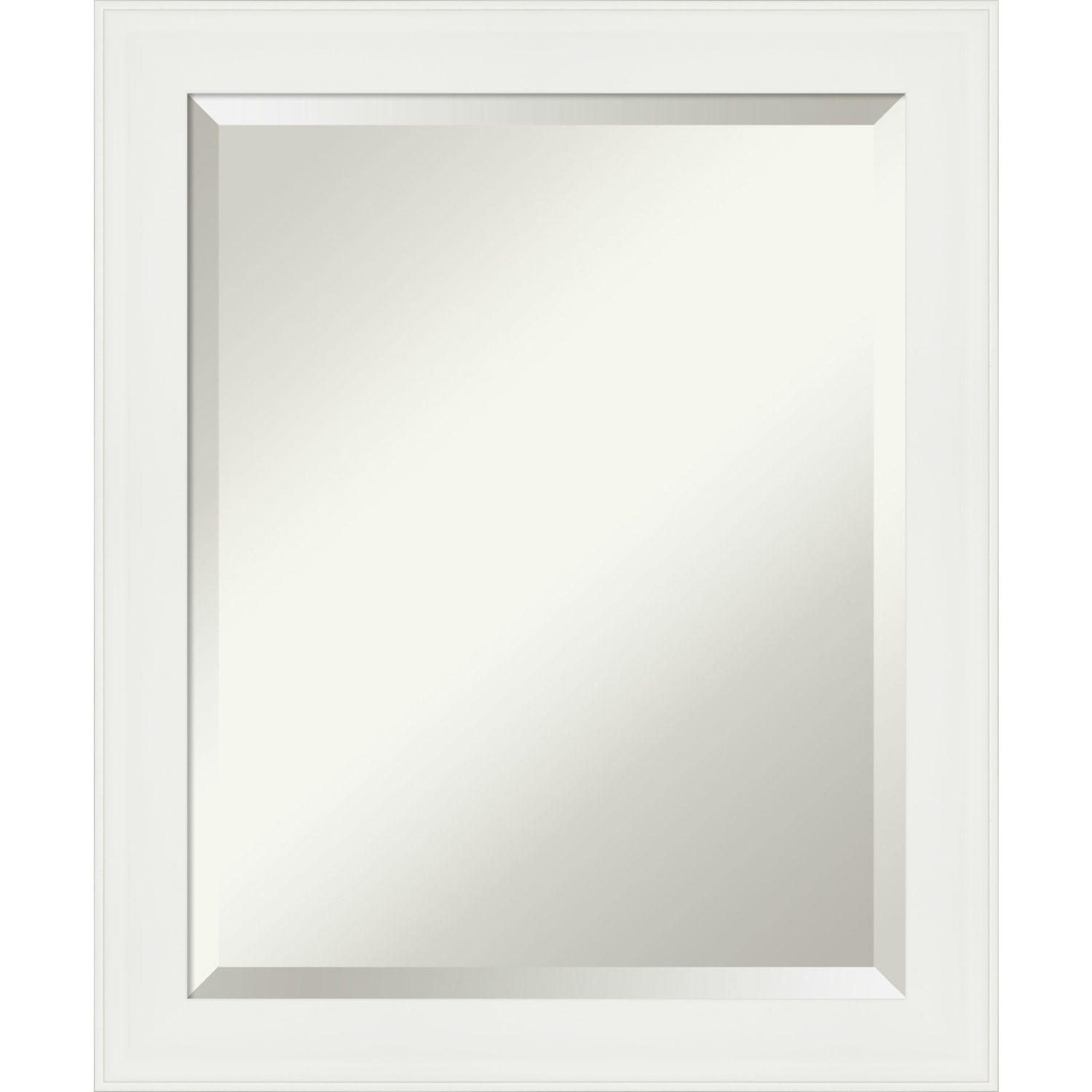 White 19W X 23H-Inch Bathroom Vanity Wall Mirror