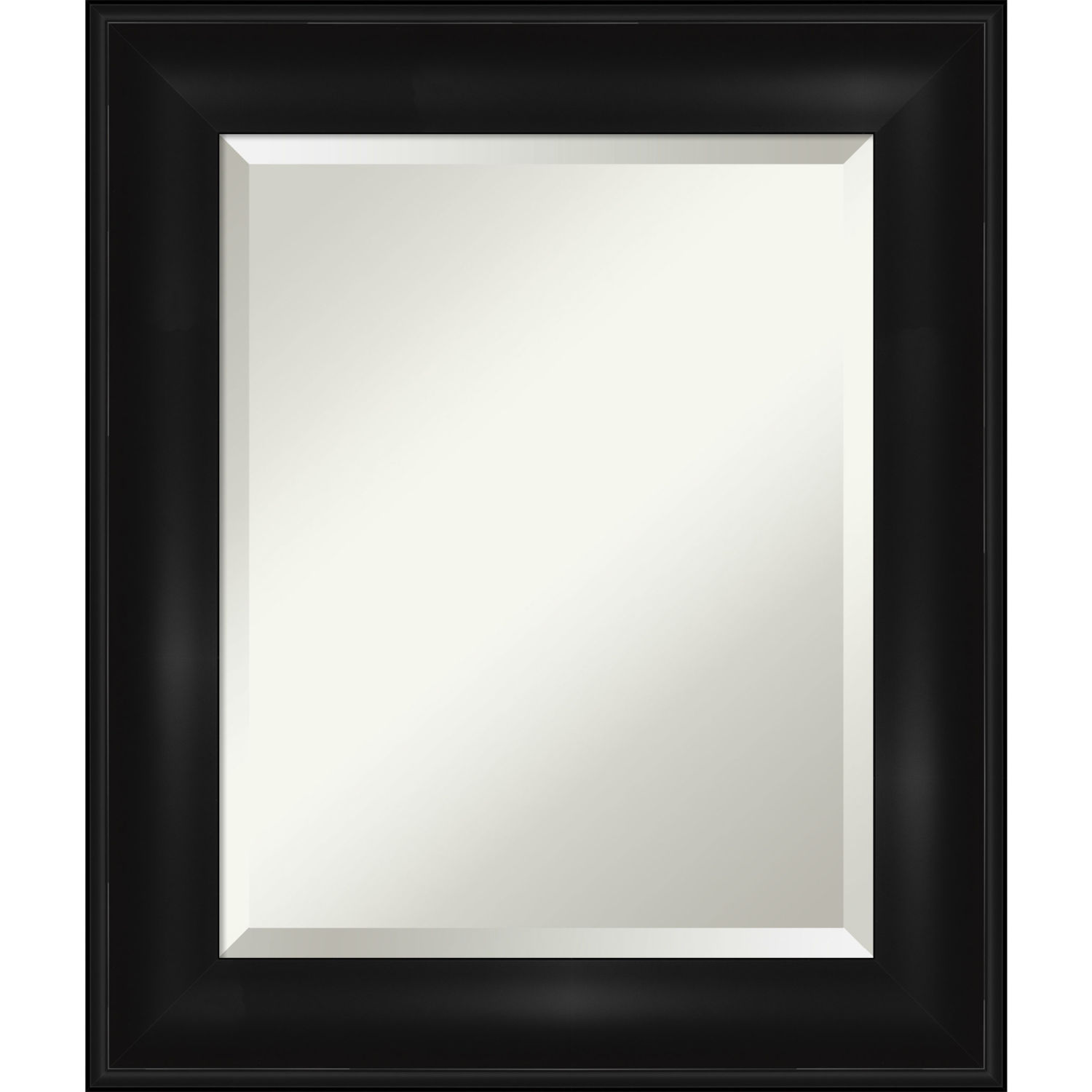 Black 22W X 26H-Inch Bathroom Vanity Wall Mirror