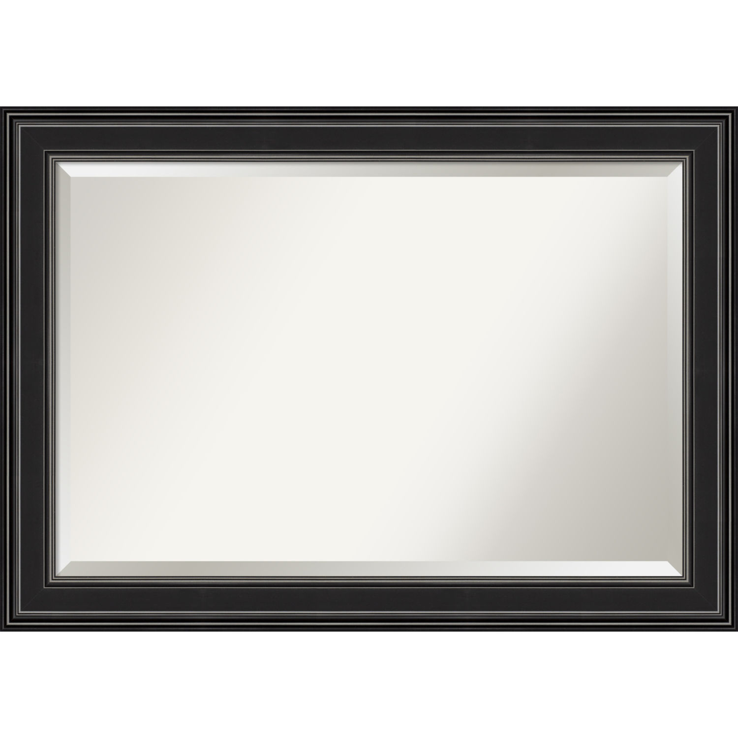 Ridge Black 42W X 30H-Inch Bathroom Vanity Wall Mirror