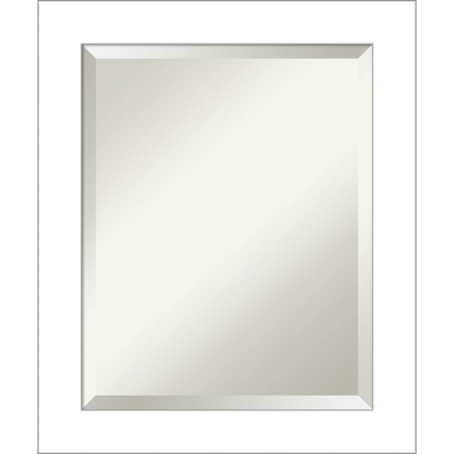 Wedge White 20W X 24H-Inch Bathroom Vanity Wall Mirror