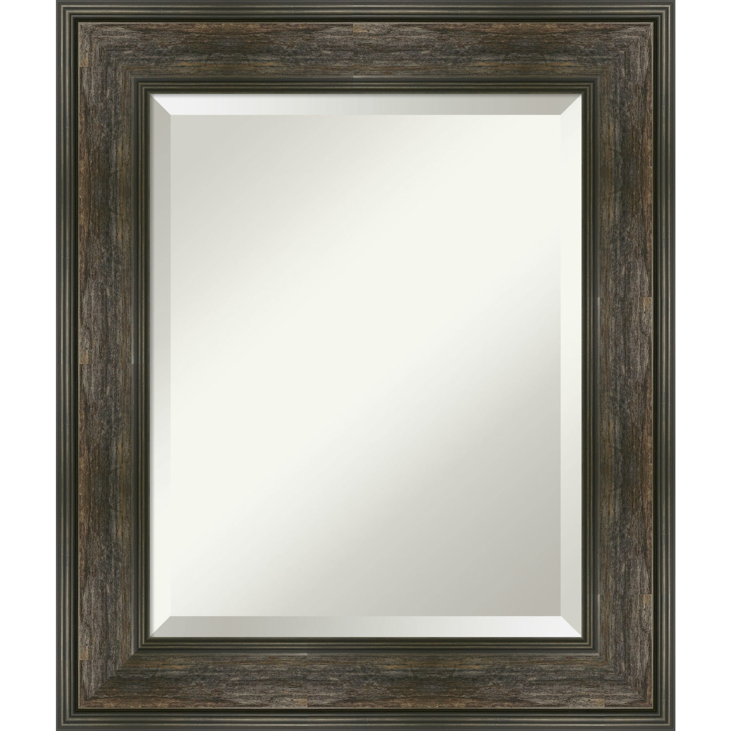 Rail Brown 22W X 26H-Inch Bathroom Vanity Wall Mirror