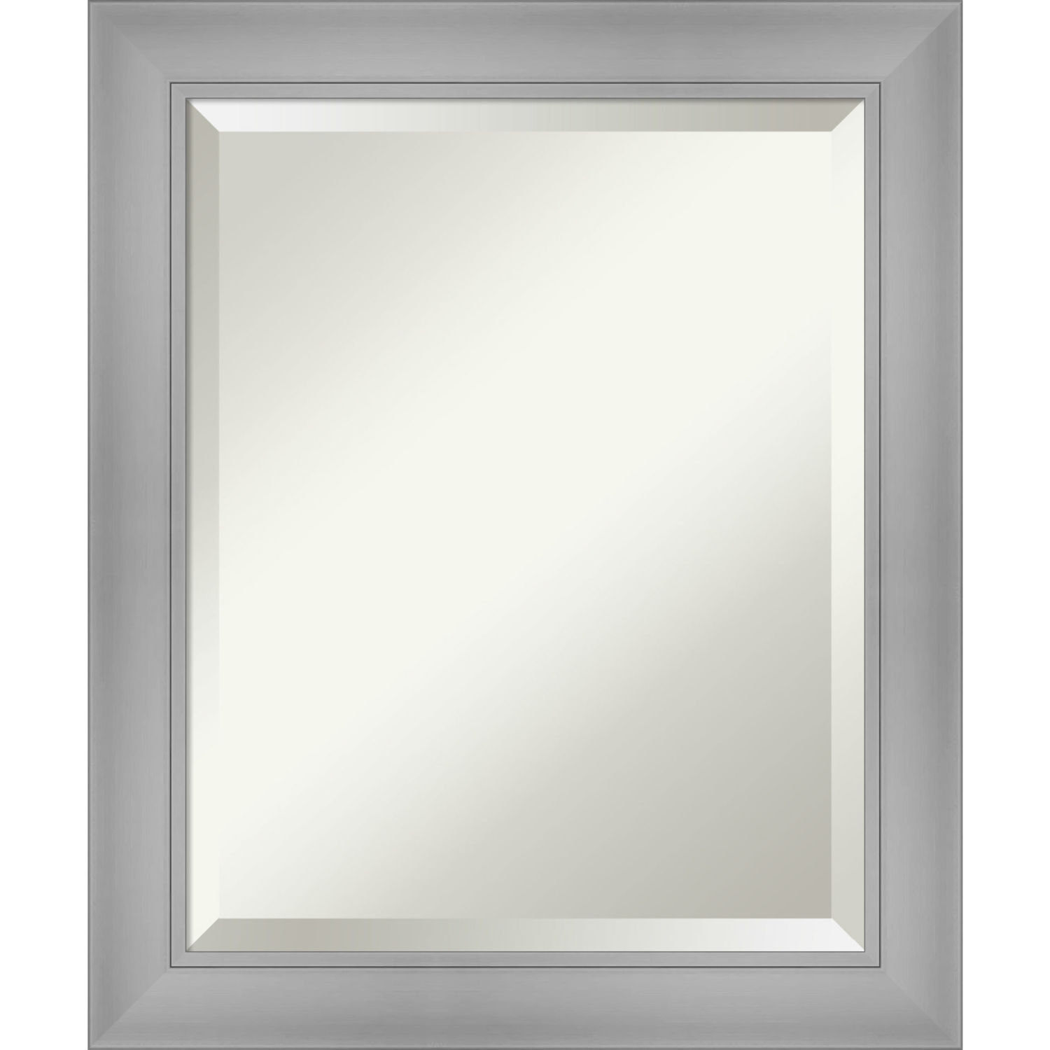 Flair Brushed Nickel 20W X 24H-Inch Bathroom Vanity Wall Mirror