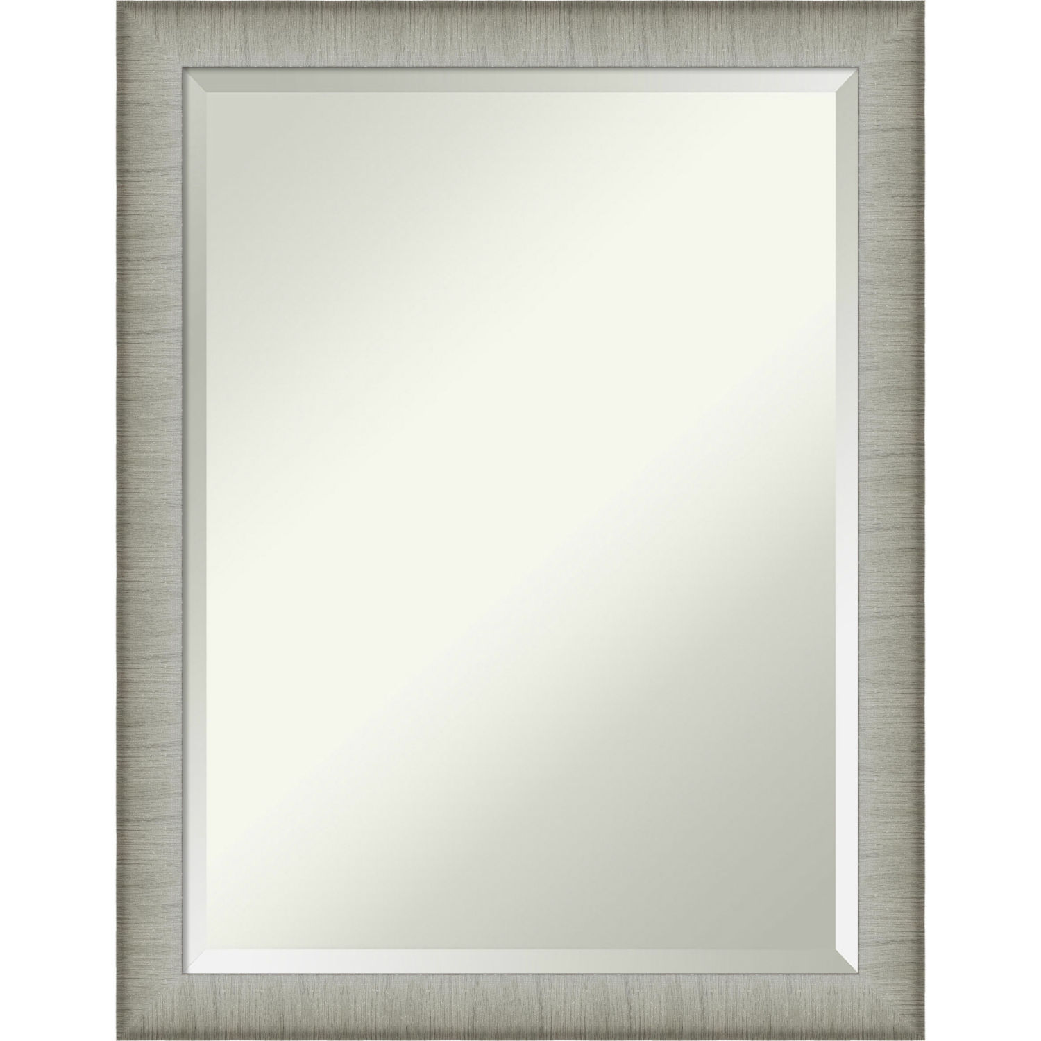 Elegant Pewter 21W X 27H-Inch Bathroom Vanity Wall Mirror