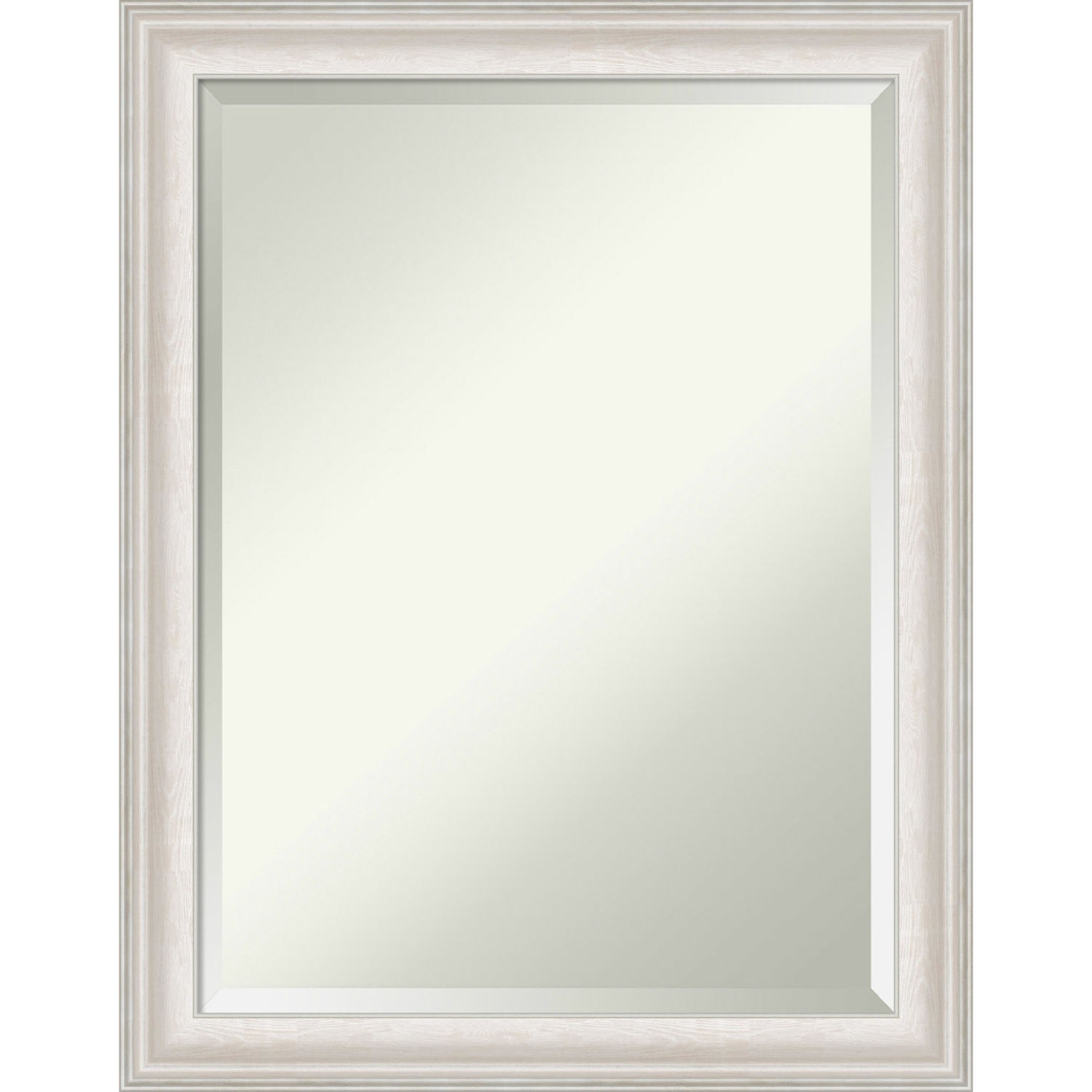 Trio White And Silver 22W X 28H-Inch Bathroom Vanity Wall Mirror