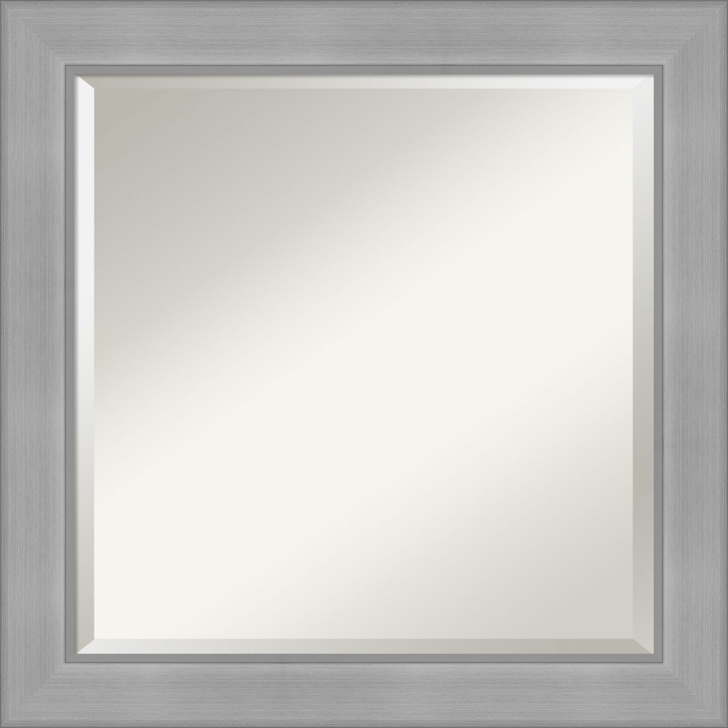 Vista Brushed Nickel 25W X 25H-Inch Bathroom Vanity Wall Mirror