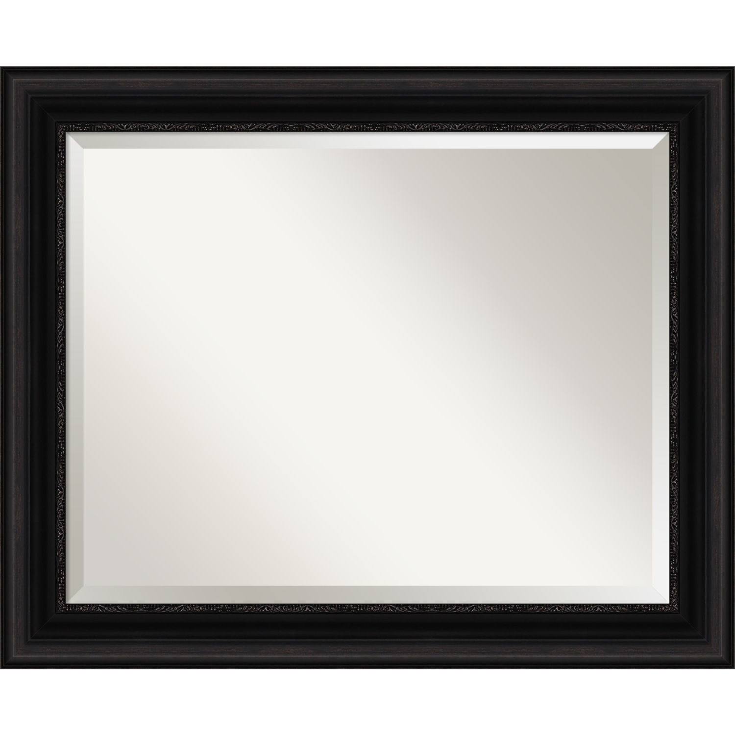 Parlor Black 34W X 28H-Inch Bathroom Vanity Wall Mirror