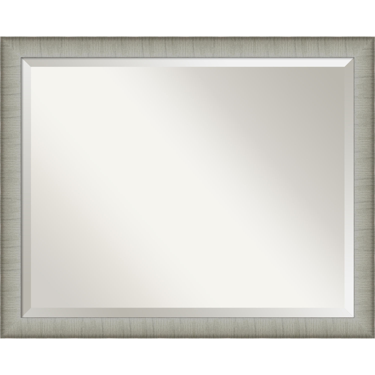 Elegant Pewter 31W X 25H-Inch Bathroom Vanity Wall Mirror