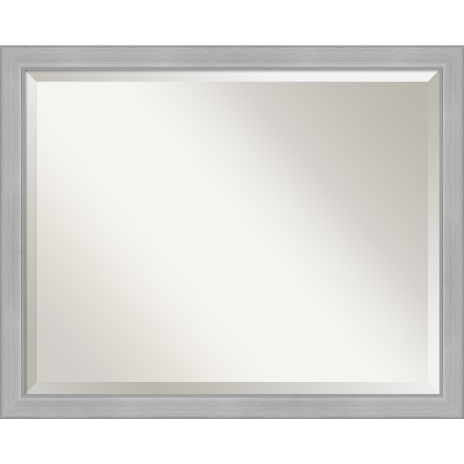 Vista Brushed Nickel 31W X 25H-Inch Bathroom Vanity Wall Mirror