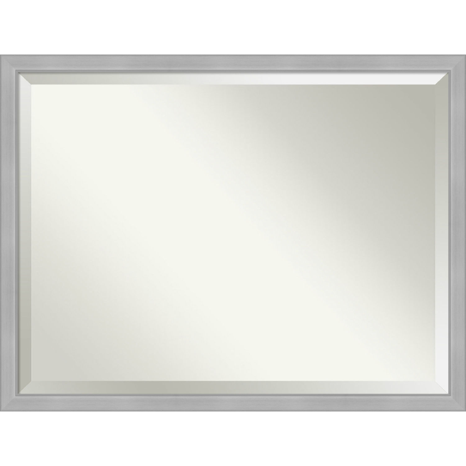 Vista Brushed Nickel 43W X 33H-Inch Bathroom Vanity Wall Mirror