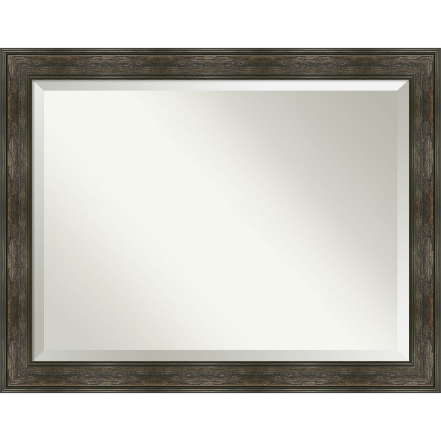 Rail Brown 46W X 36H-Inch Bathroom Vanity Wall Mirror