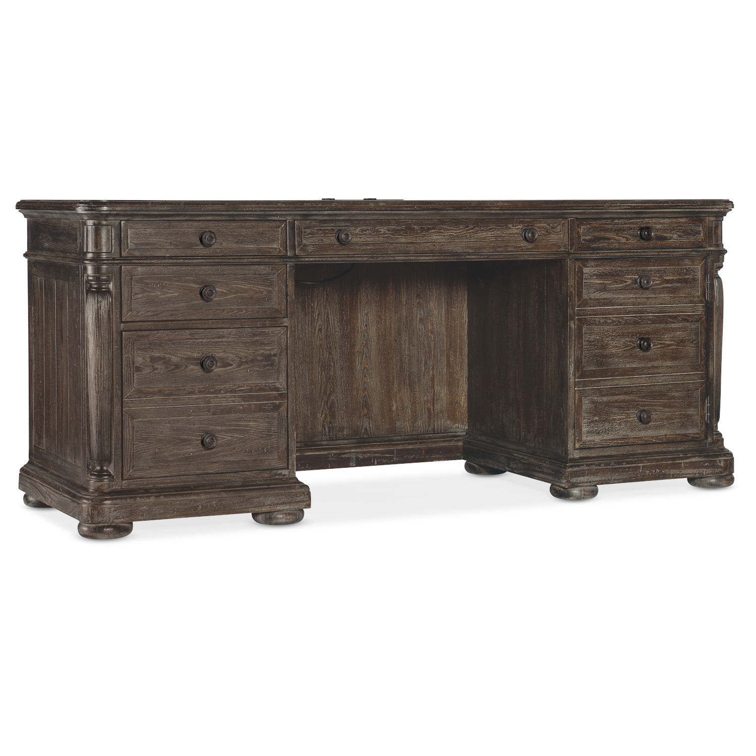 Hooker Furniture Traditions Rich Brown Computer Credenza