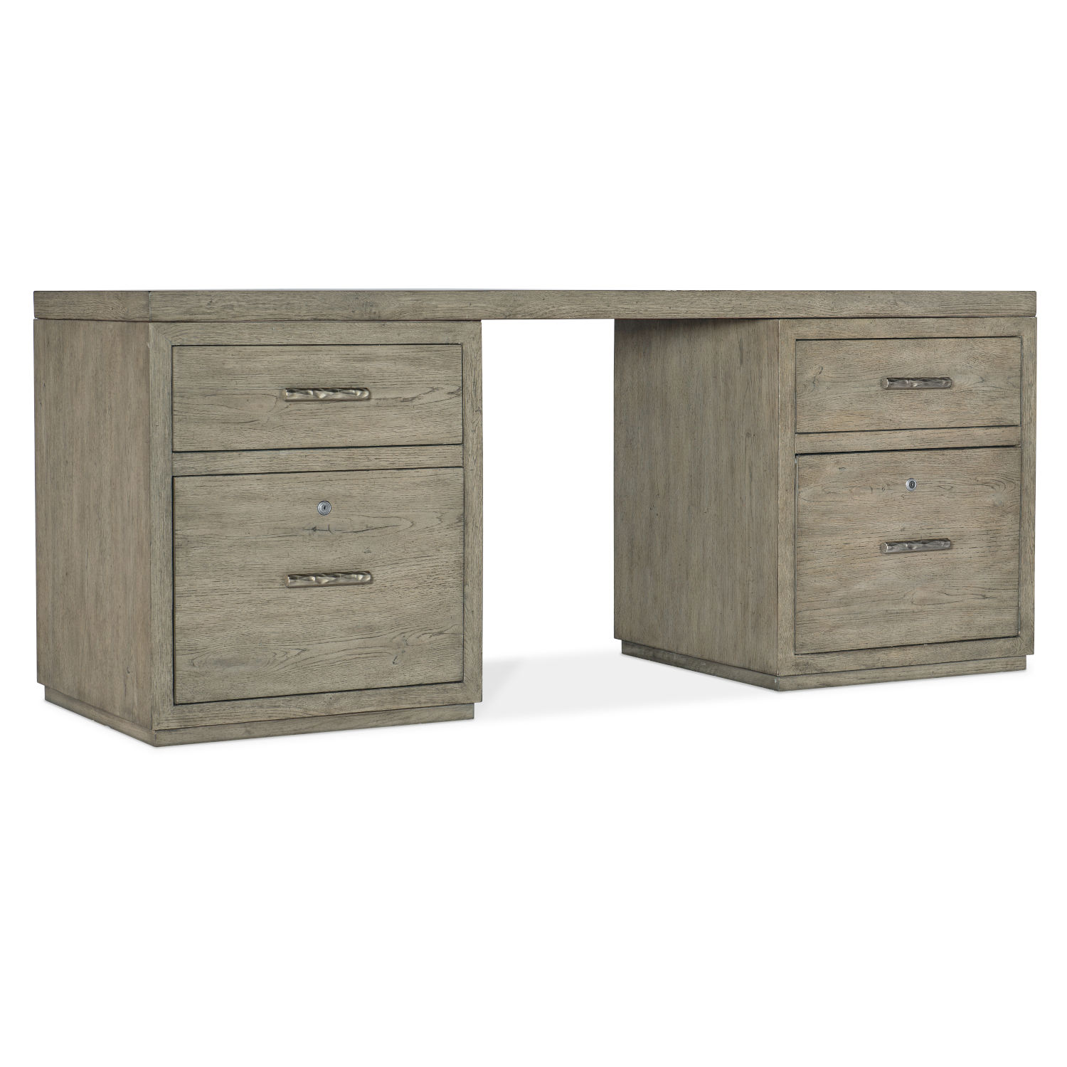 Hooker Furniture Linville Falls Smoked Gray 72-Inch Desk with Two Files