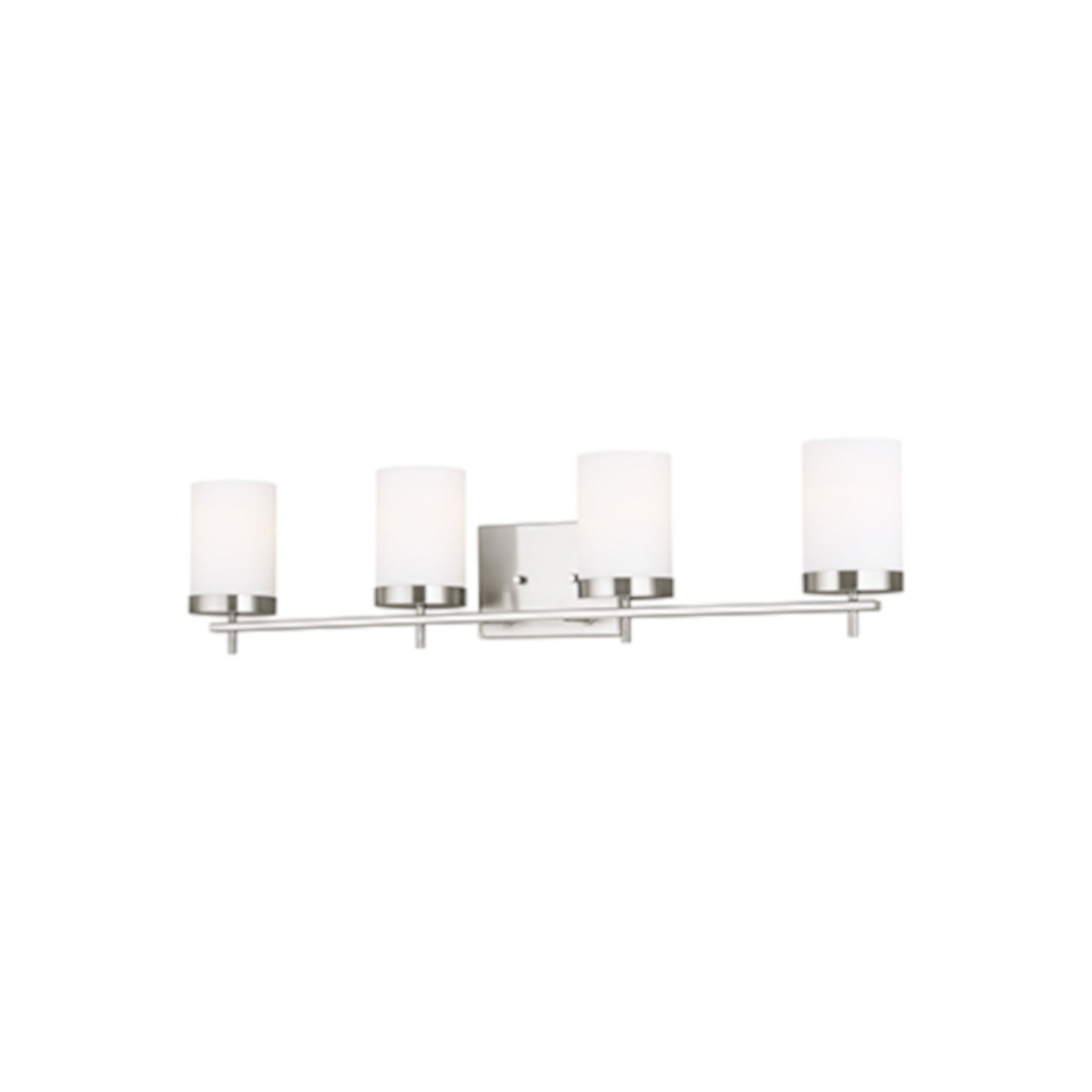 Loring Brushed Nickel Four-Light Wall Sconce