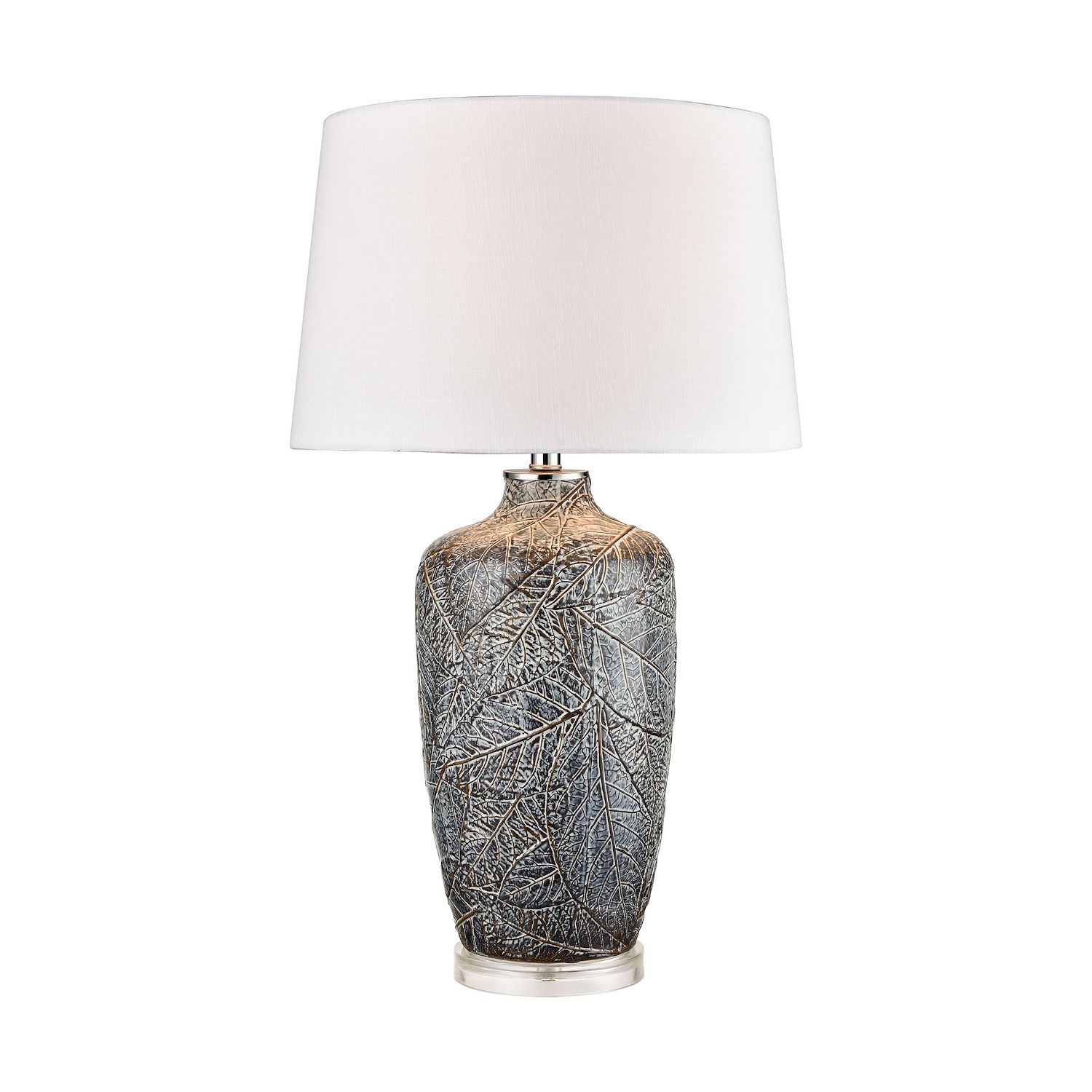 Forage Winter Grey And Clear One-Light Table Lamp