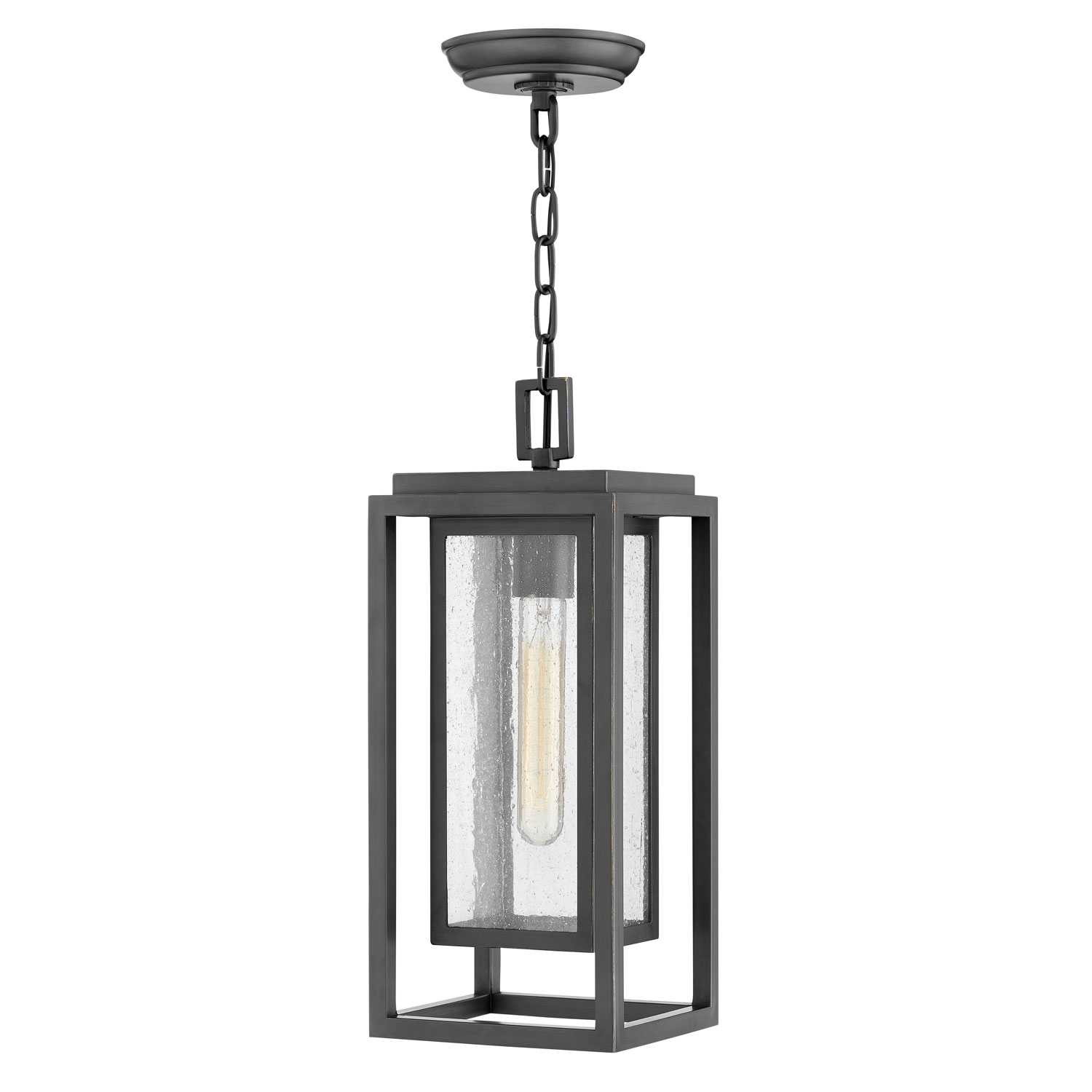 Republic Oil Rubbed Bronze One-Light Outdoor Hanging Light
