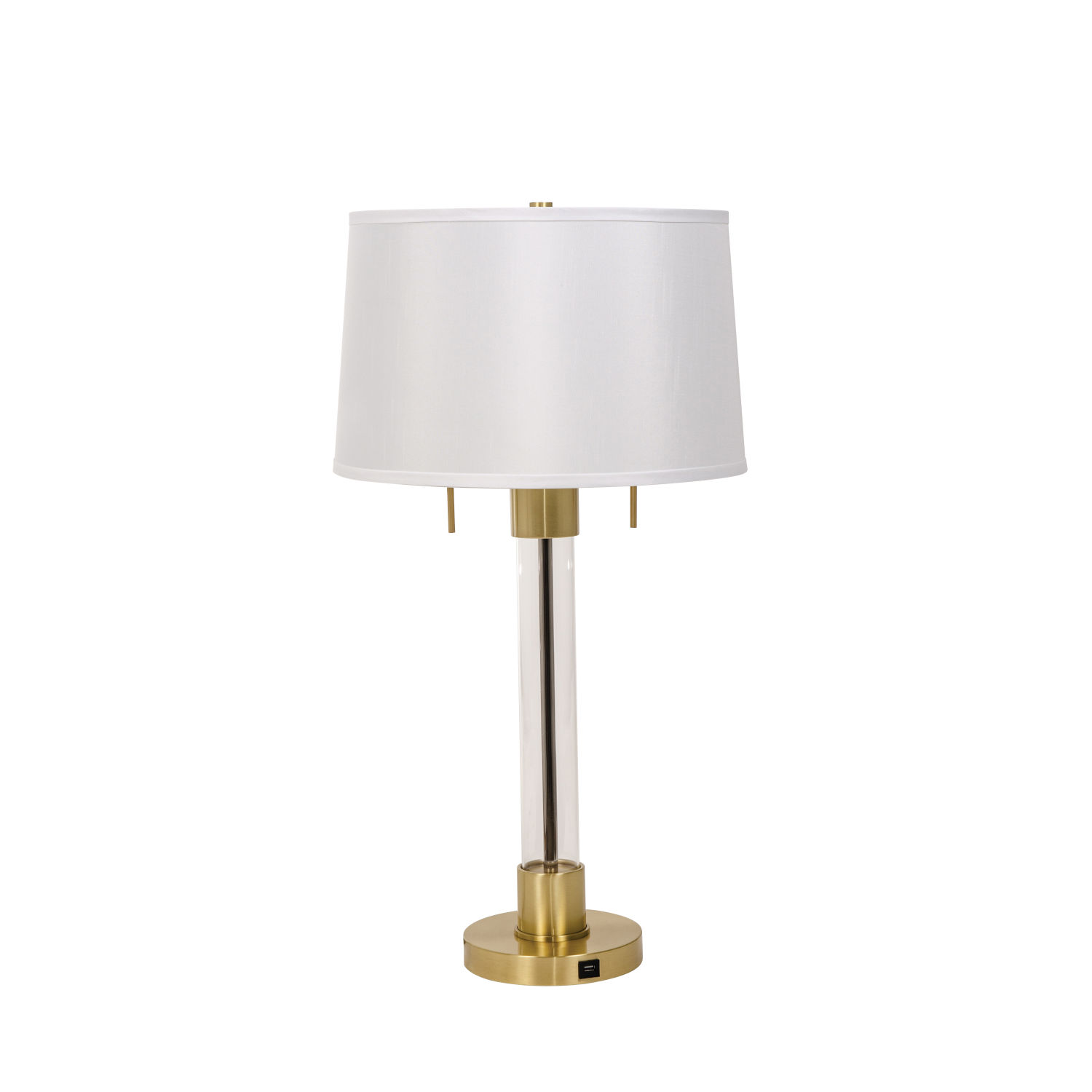 Caspian Brushed Brass Two-Light Table Lamp