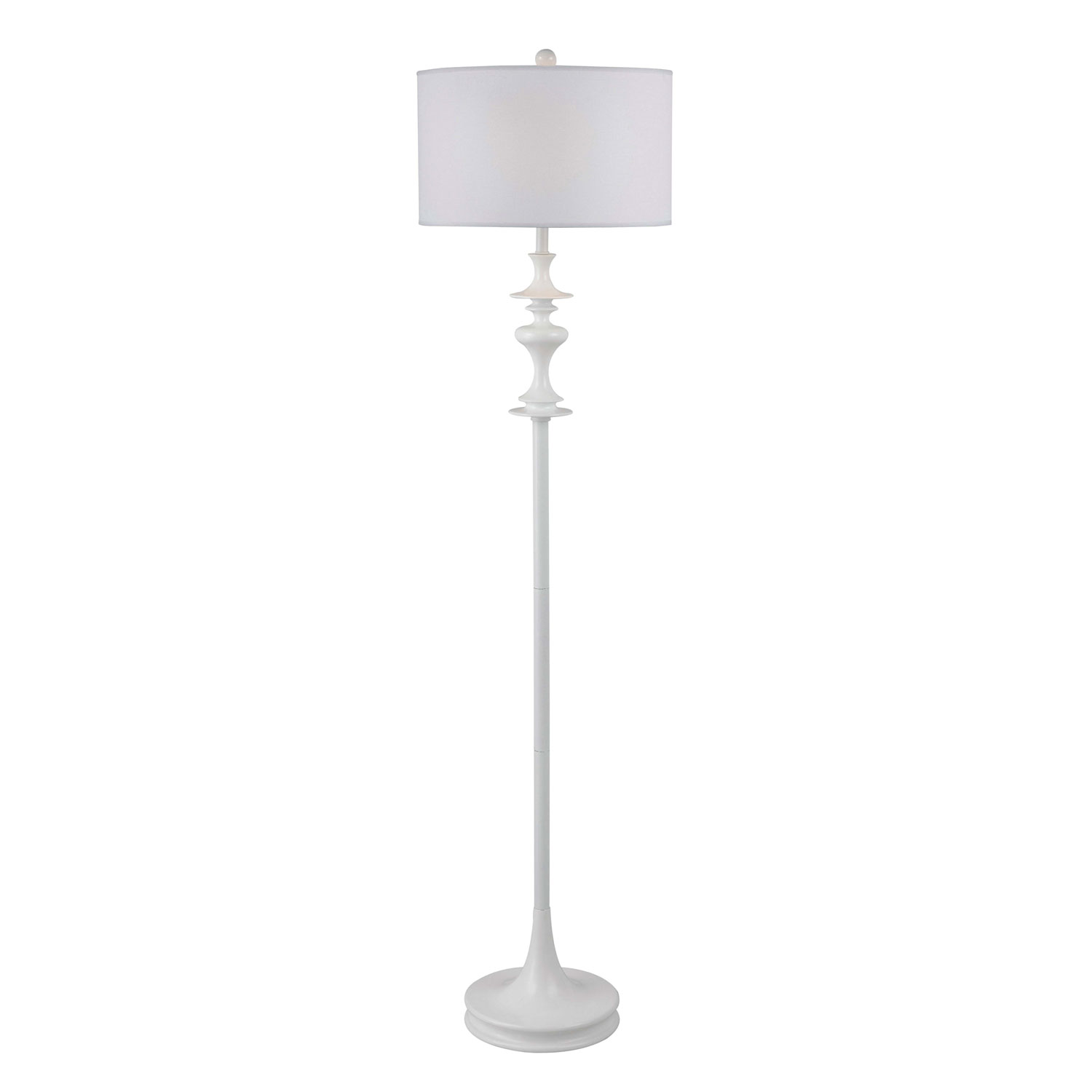 Claiborne White Gloss Floor Lamp