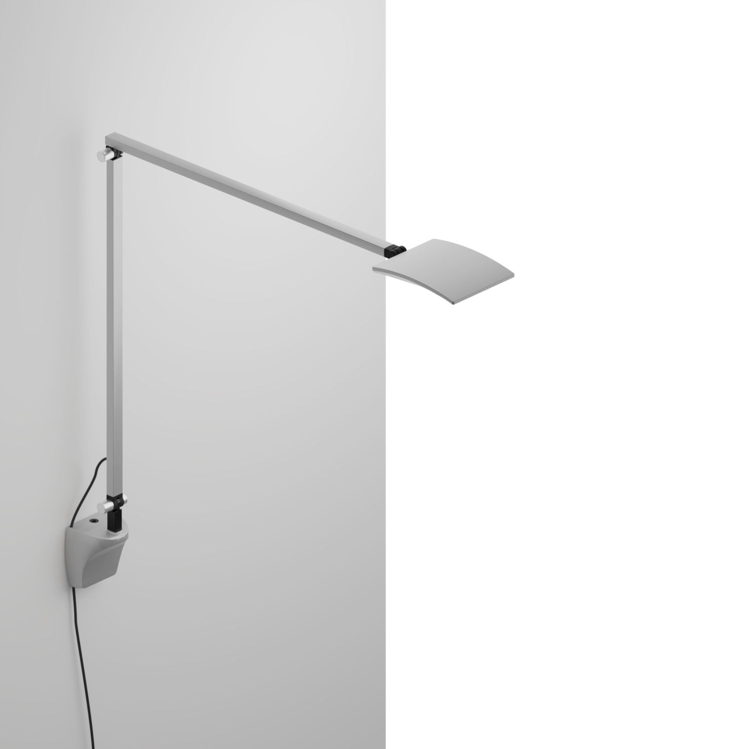 Mosso Silver Led Pro Desk Lamp With Wall Mount